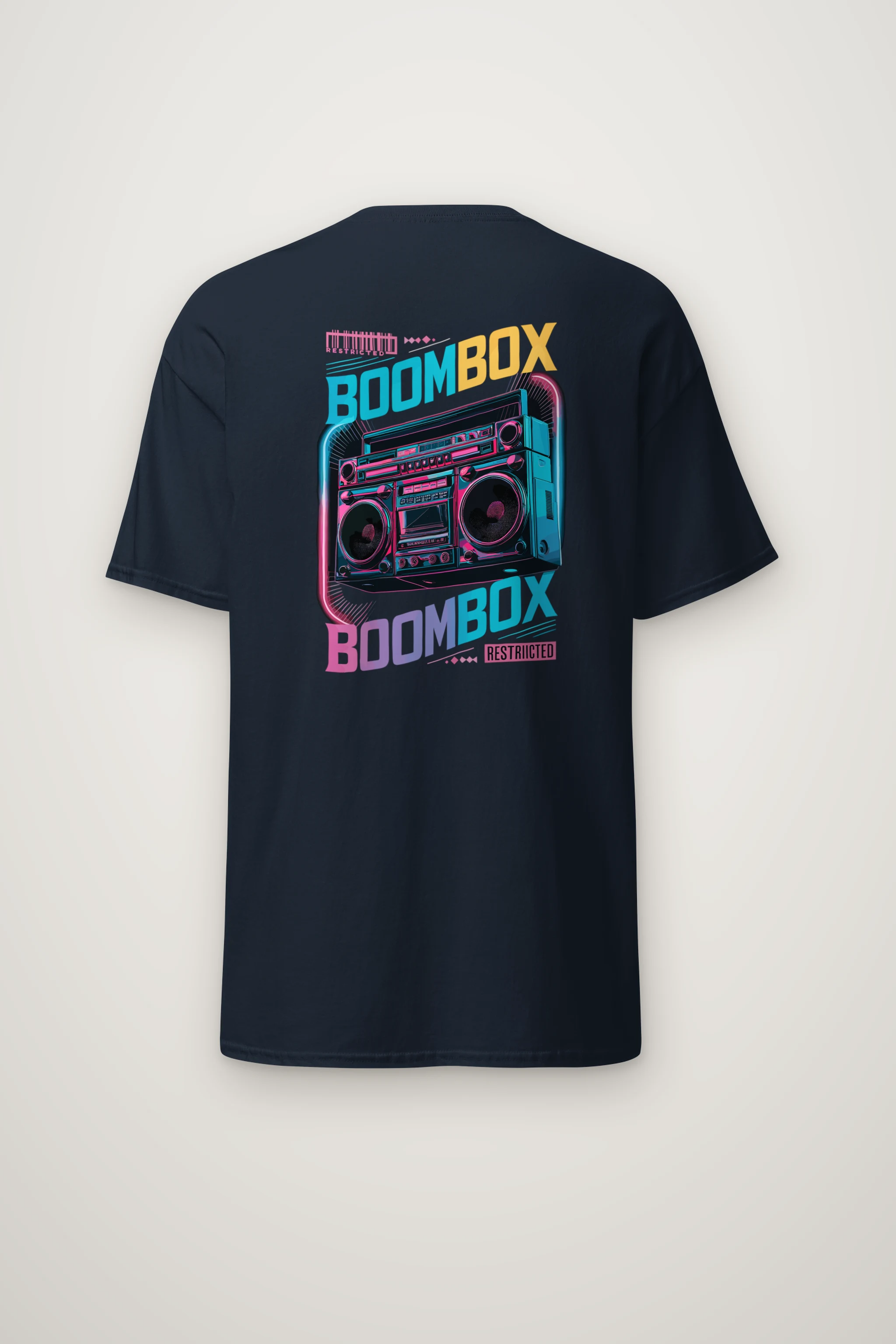 "Boombox Restricted" Heavyweight Unisex Crewneck T-shirt