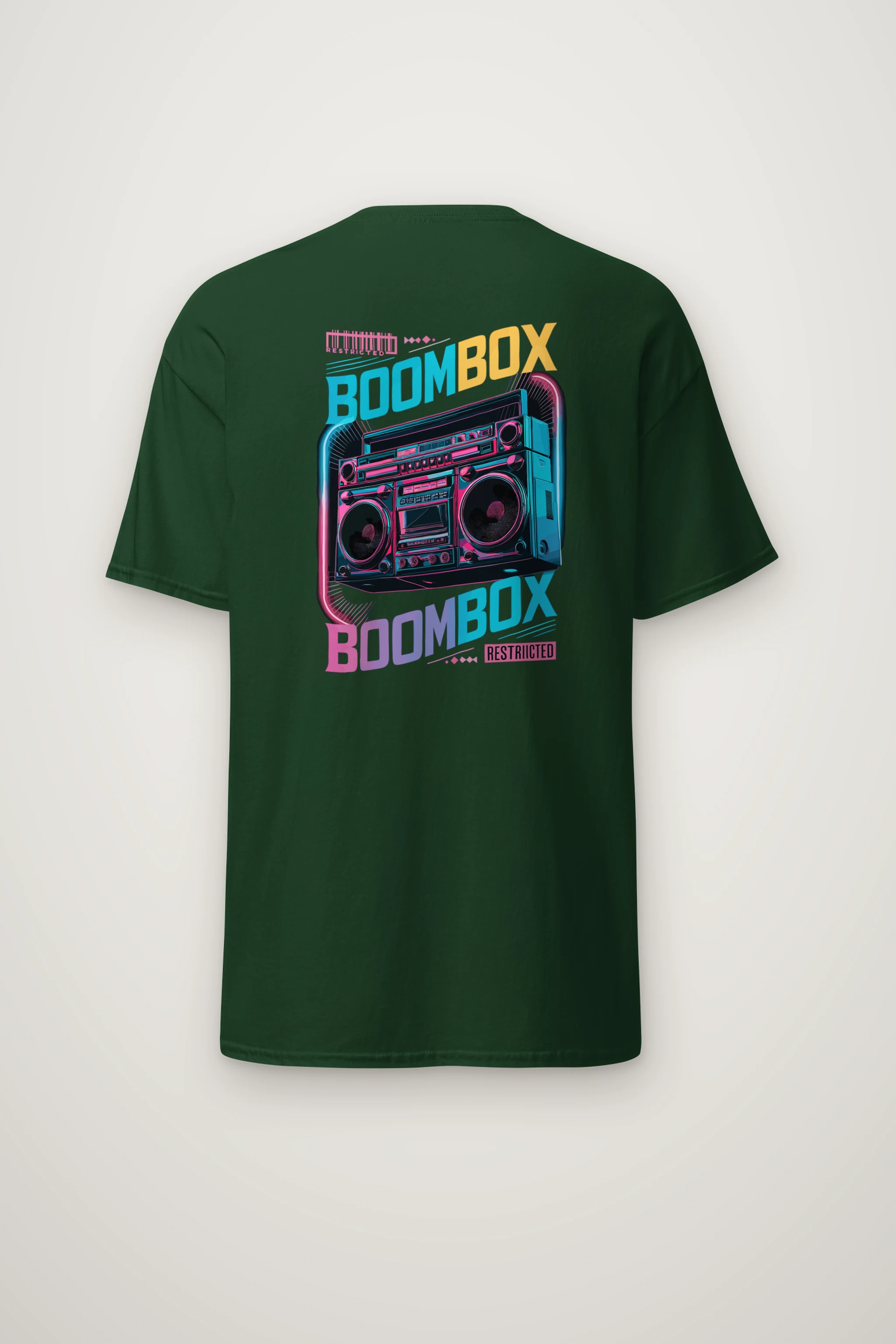 "Boombox Restricted" Heavyweight Unisex Crewneck T-shirt