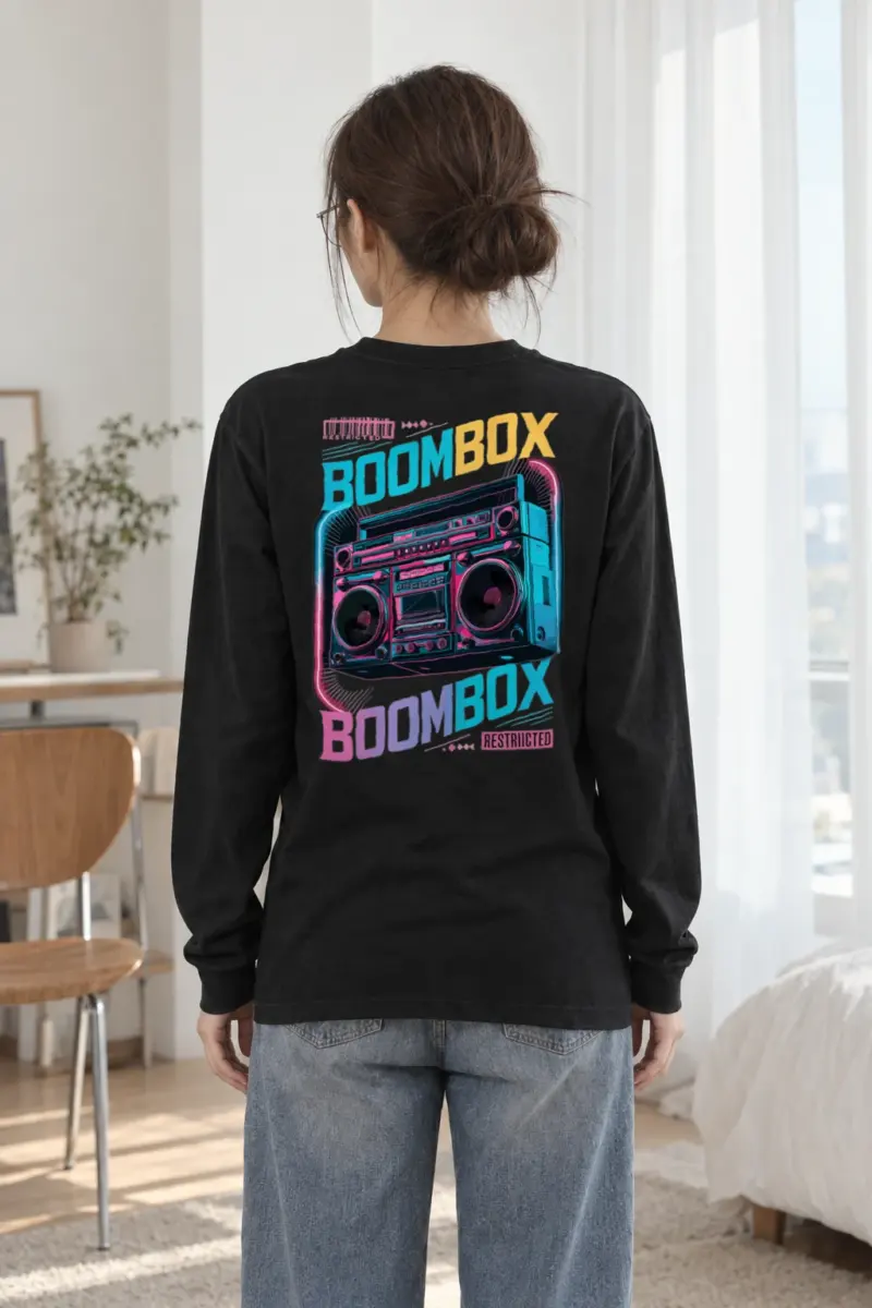 "Boombox Restricted" Unisex Longsleeve T-shirt