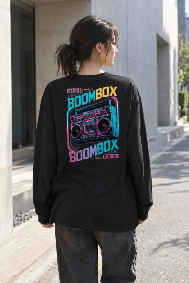 "Boombox Restricted" Unisex Longsleeve T-shirt | Gildan 2400