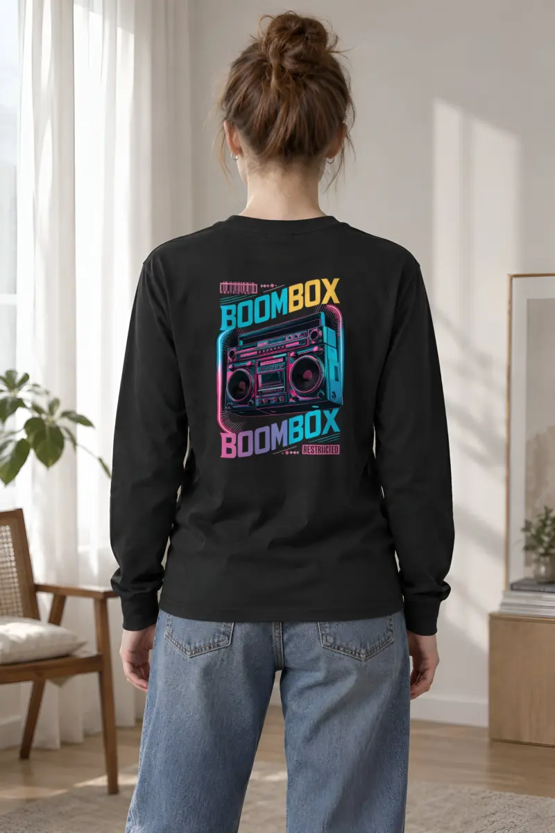 "Boombox Restricted" Unisex Longsleeve T-shirt