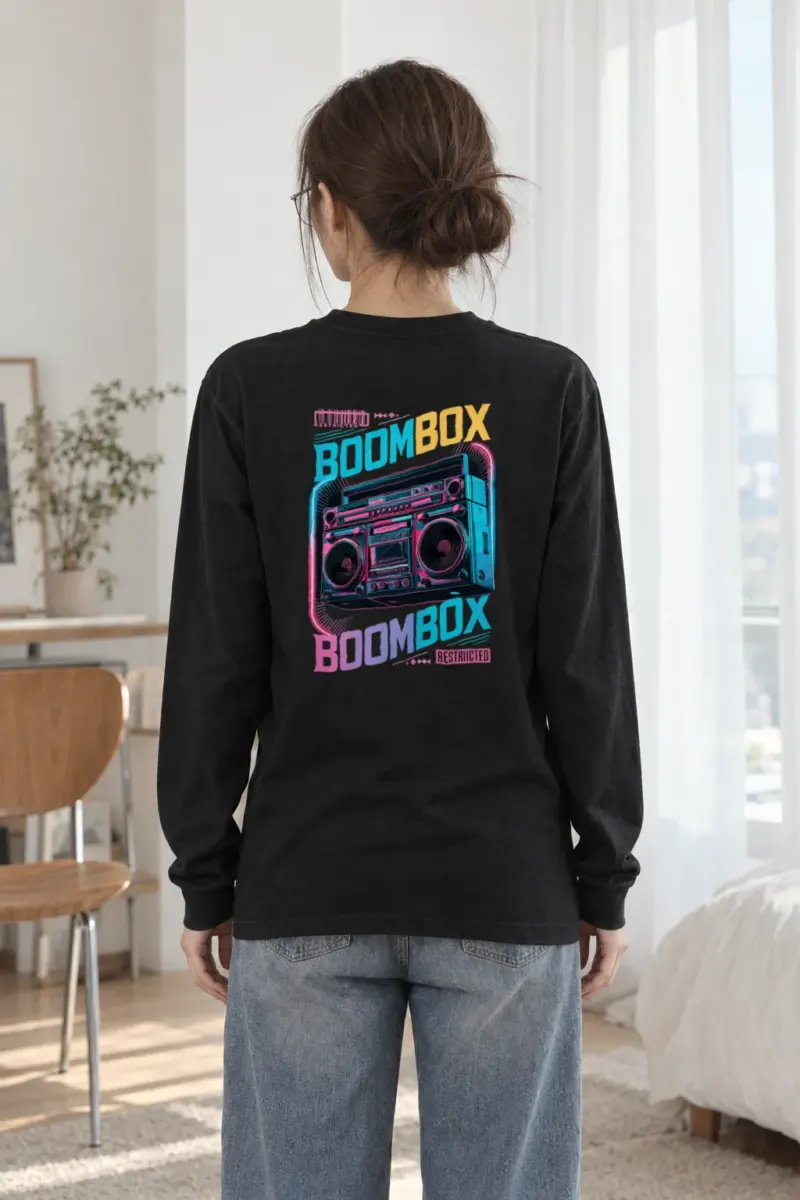 "Boombox Restricted" Unisex Longsleeve T-shirt