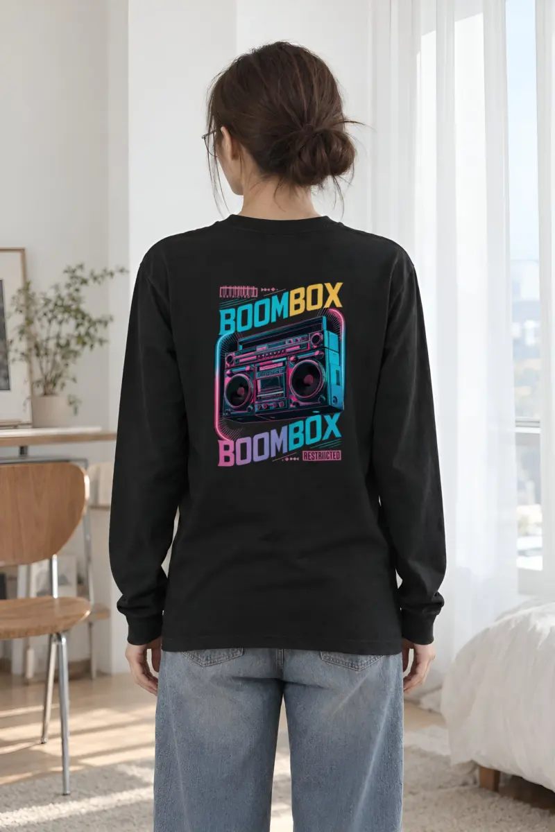 "Boombox Restricted" Unisex Longsleeve T-shirt
