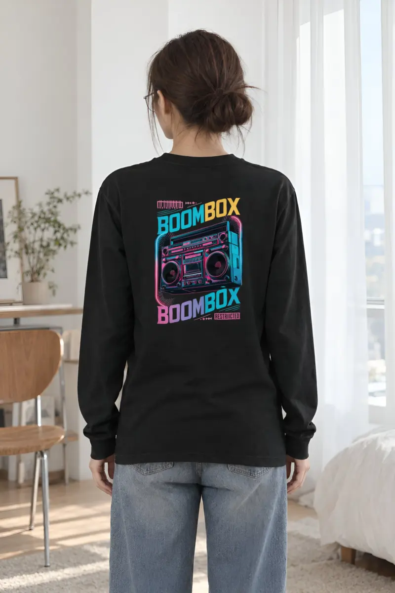 "Boombox Restricted" Unisex Longsleeve T-shirt