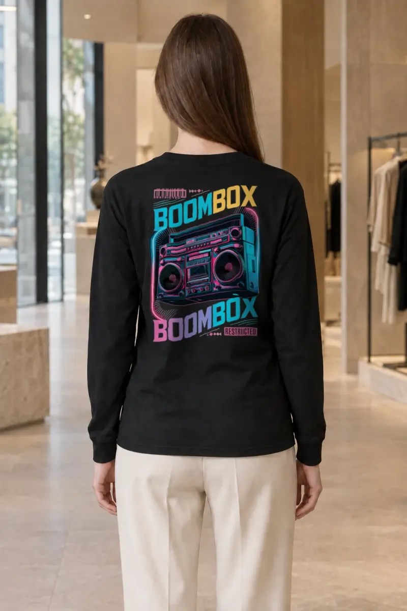 "Boombox Restricted" Unisex Longsleeve T-shirt | Gildan 2400
