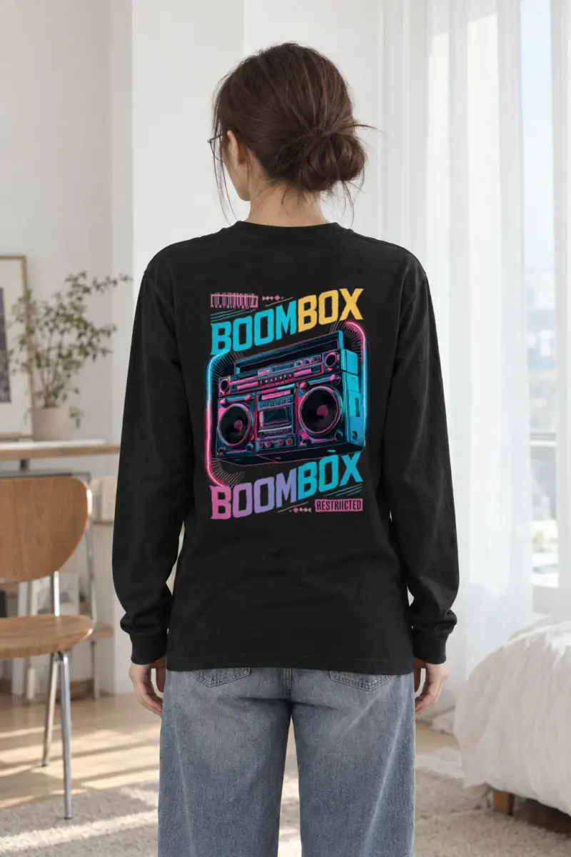 "Boombox Restricted" Unisex Longsleeve T-shirt