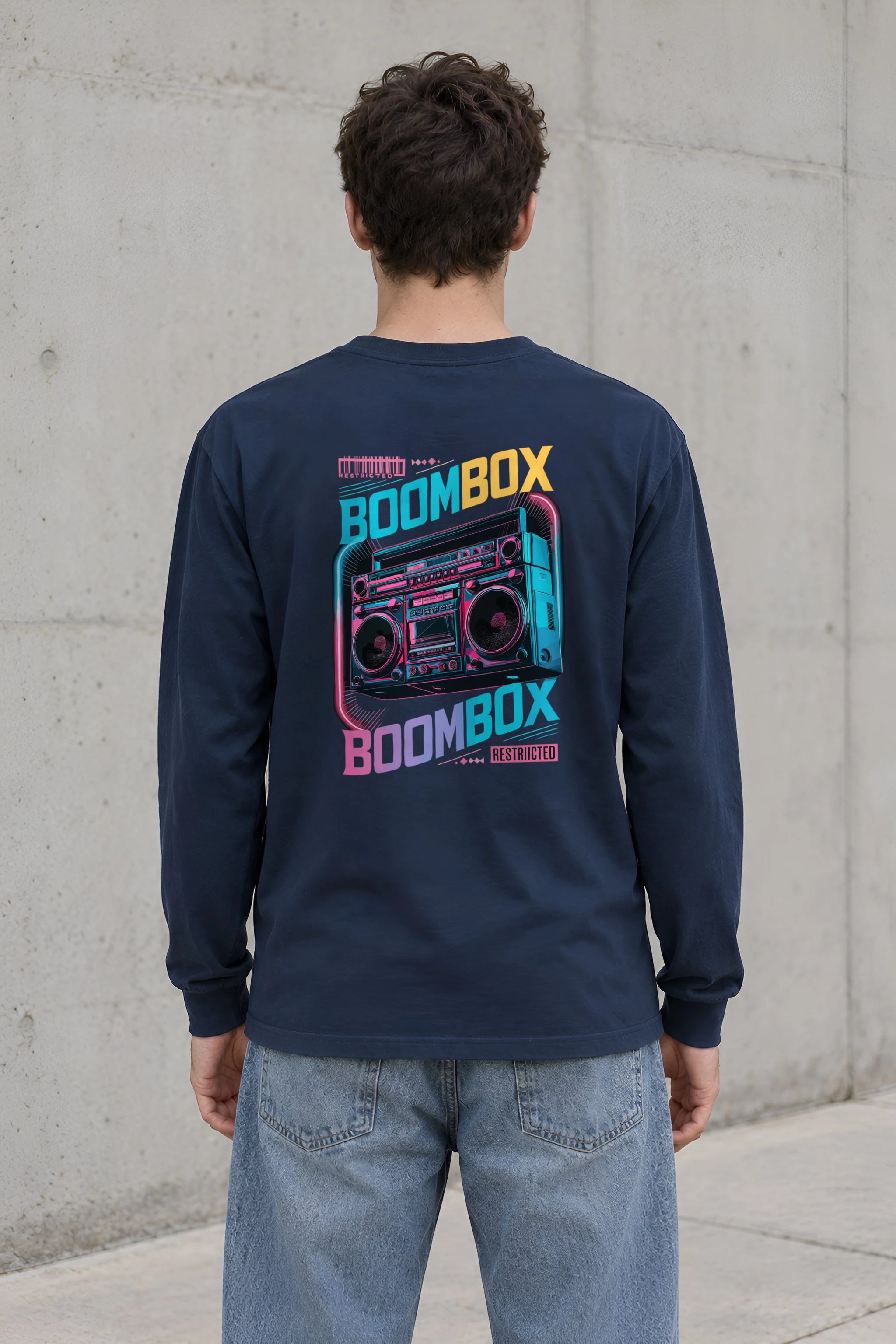 "Boombox Restricted" Unisex Longsleeve T-shirt