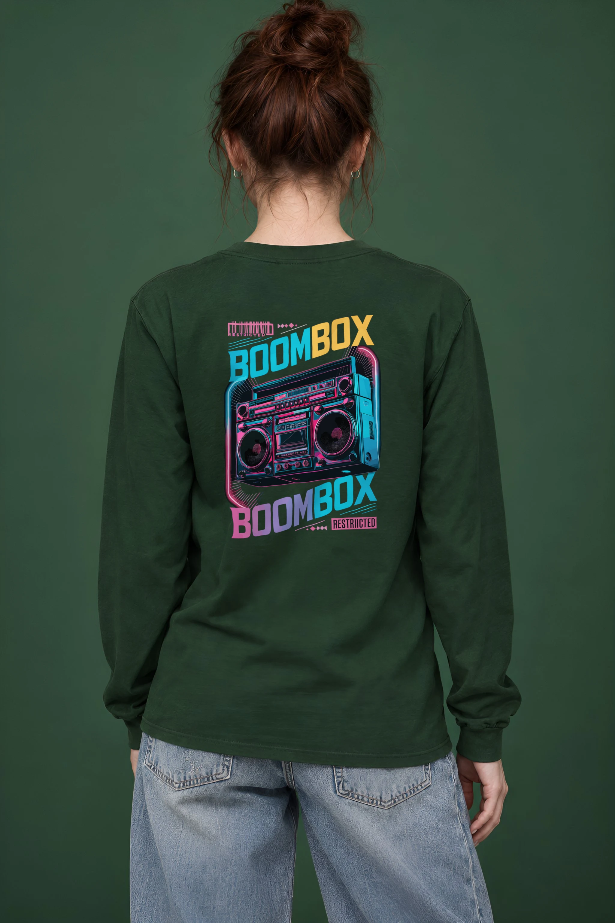 "Boombox Restricted" Unisex Longsleeve T-shirt