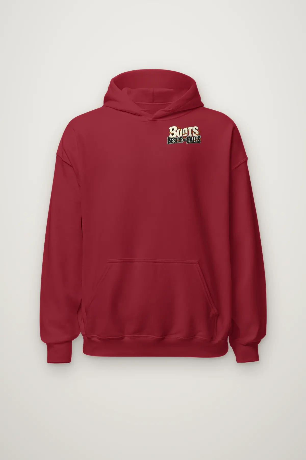 "Boots Beside the Falls" Heavy Blend Unisex Pullover Hoodie