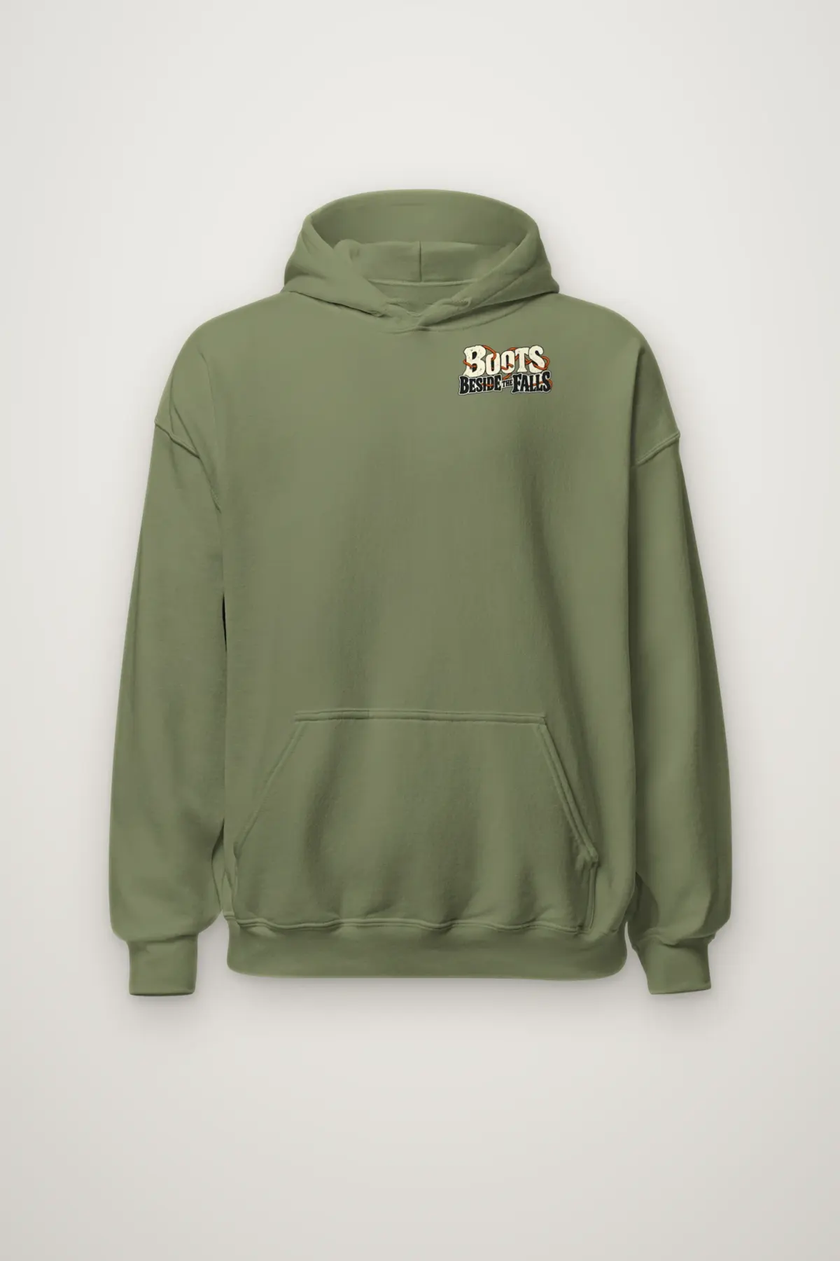"Boots Beside the Falls" Heavy Blend Unisex Pullover Hoodie