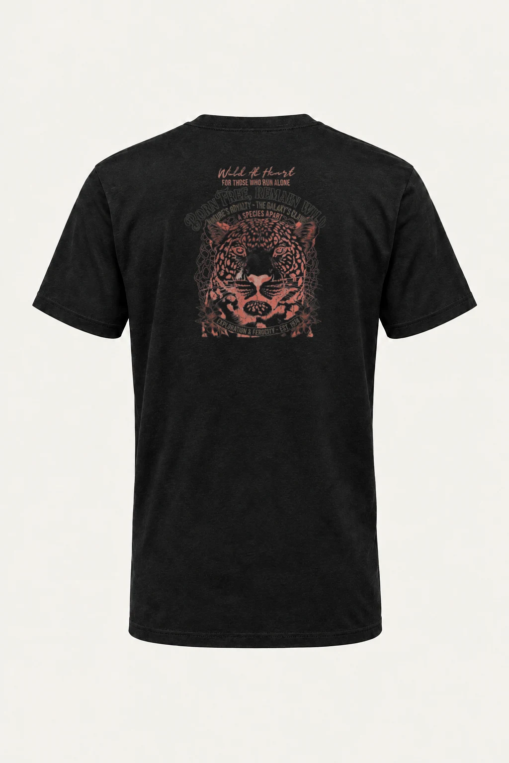 "Born Free Remain Wild" Heavyweight Unisex Crewneck T-shirt | Gildan 5000