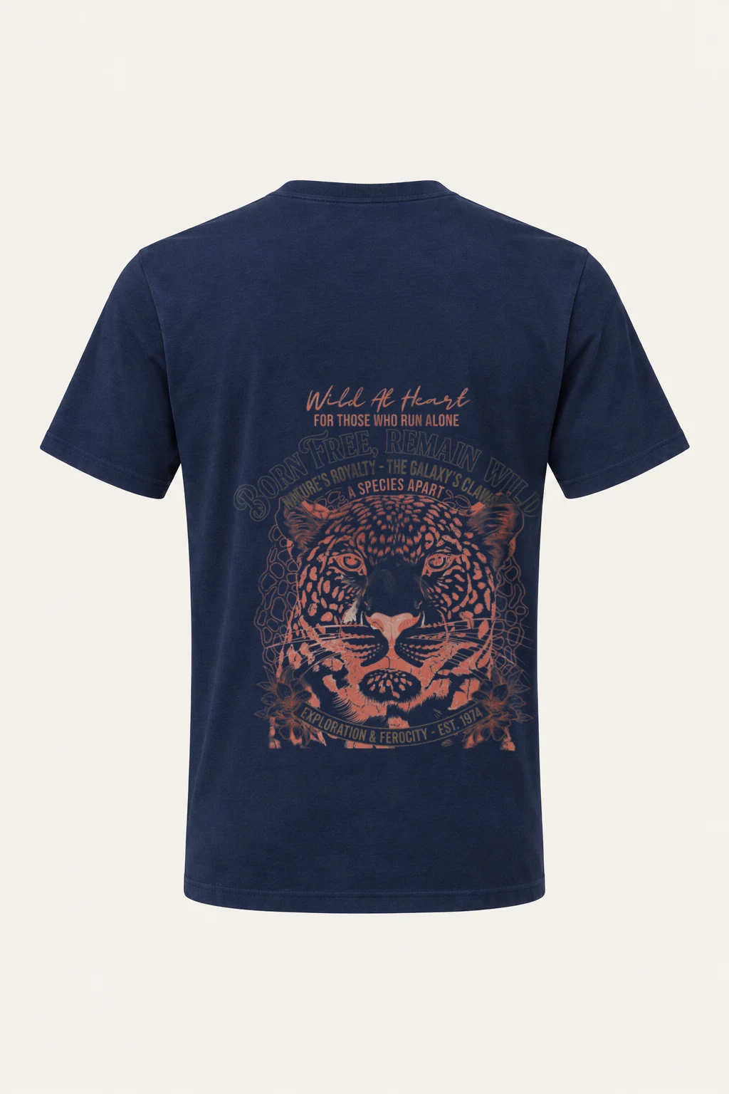 "Born Free Remain Wild" Heavyweight Unisex Crewneck T-shirt | Gildan 5000