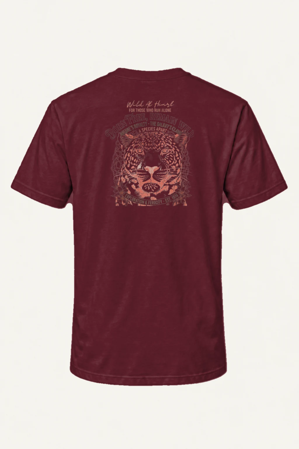 "Born Free Remain Wild" Heavyweight Unisex Crewneck T-shirt | Gildan 5000