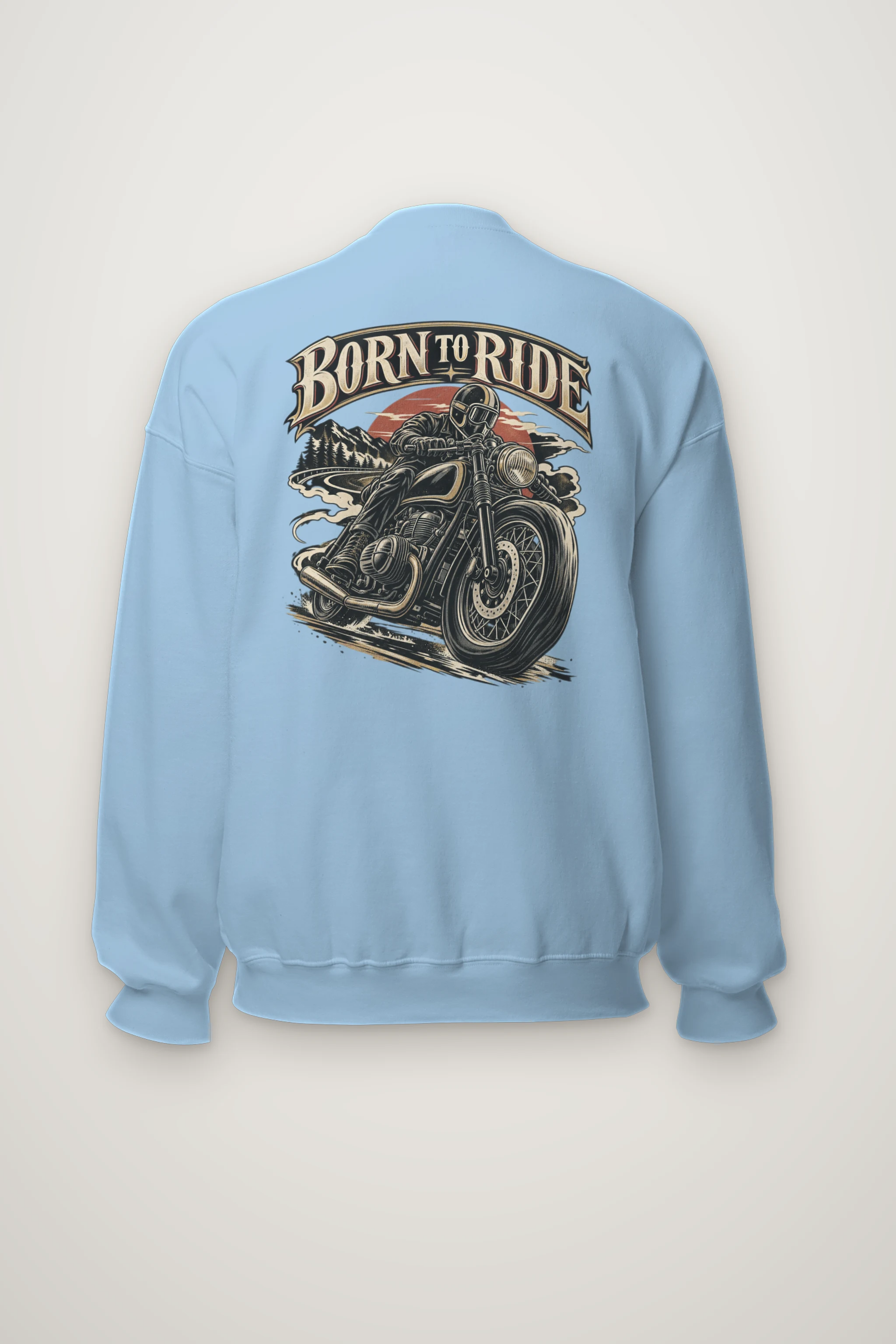 "Born To Ride" Heavy Blend Unisex Crewneck Sweatshirt