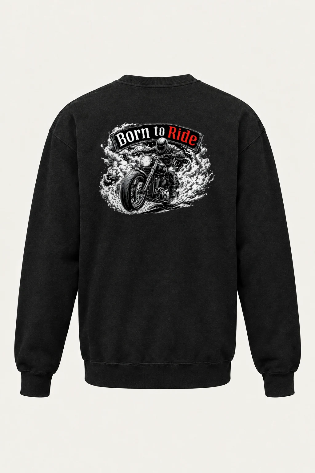 "Born To Ride" Heavy Blend Unisex Crewneck Sweatshirt | Gildan 18000