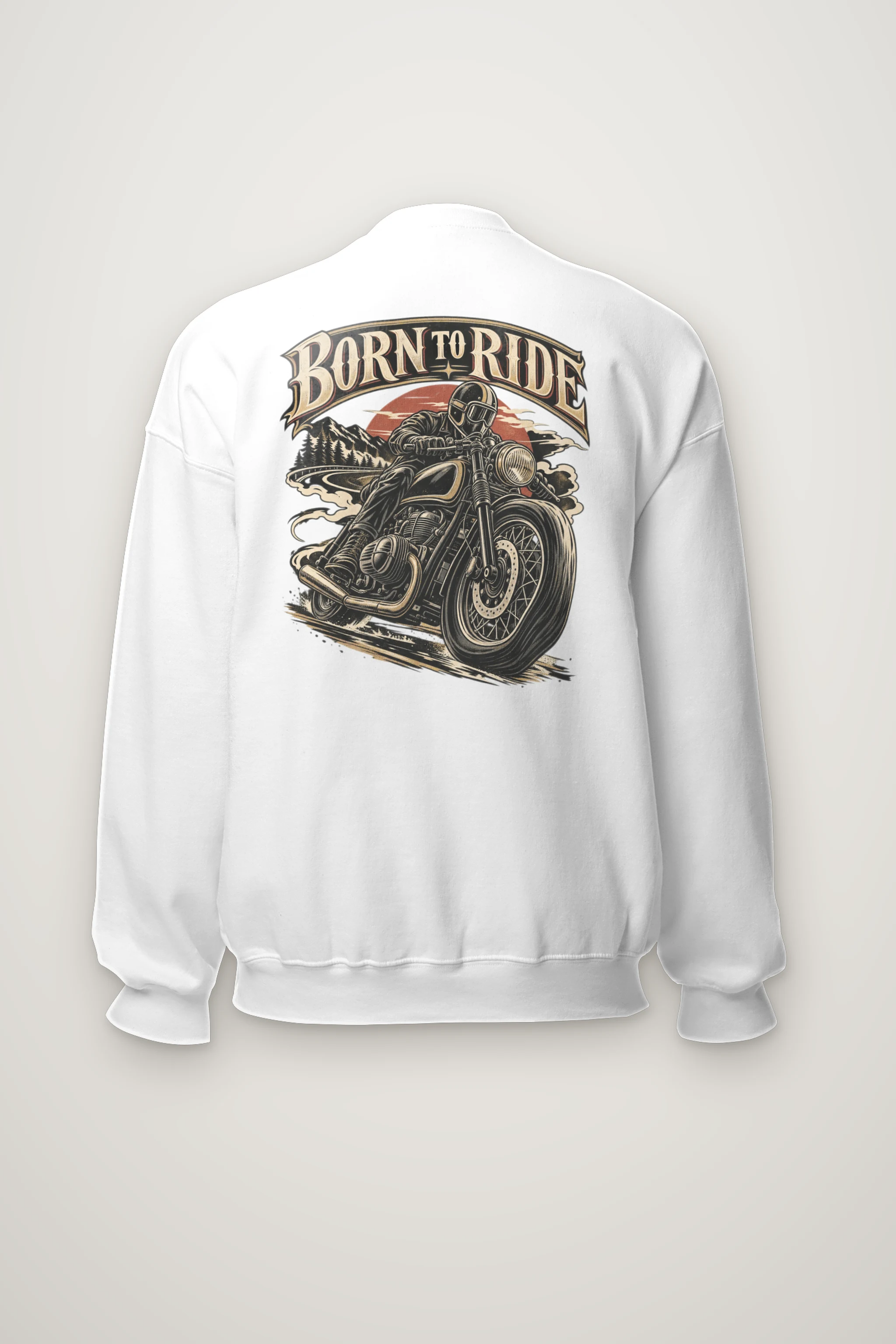 "Born To Ride" Heavy Blend Unisex Crewneck Sweatshirt
