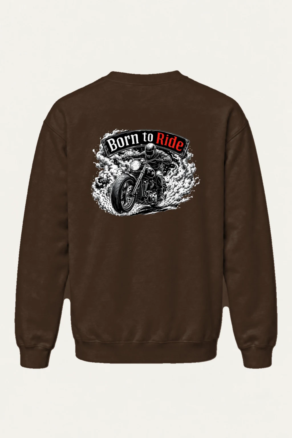 "Born To Ride" Heavy Blend Unisex Crewneck Sweatshirt | Gildan 18000