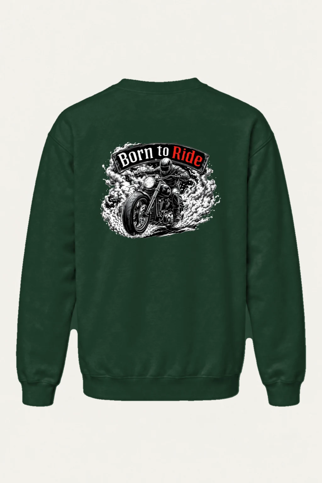 "Born To Ride" Heavy Blend Unisex Crewneck Sweatshirt | Gildan 18000