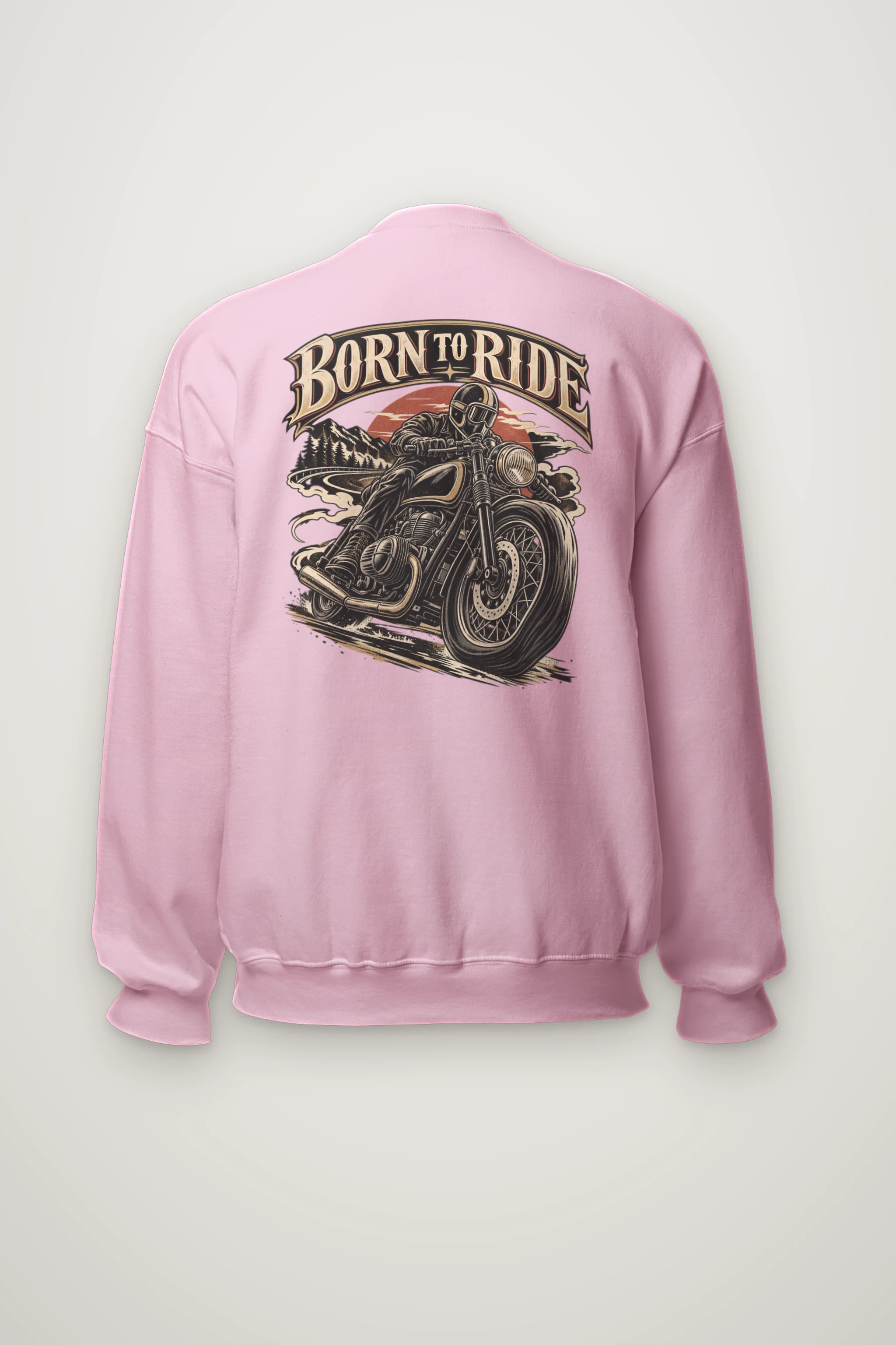 "Born To Ride" Heavy Blend Unisex Crewneck Sweatshirt
