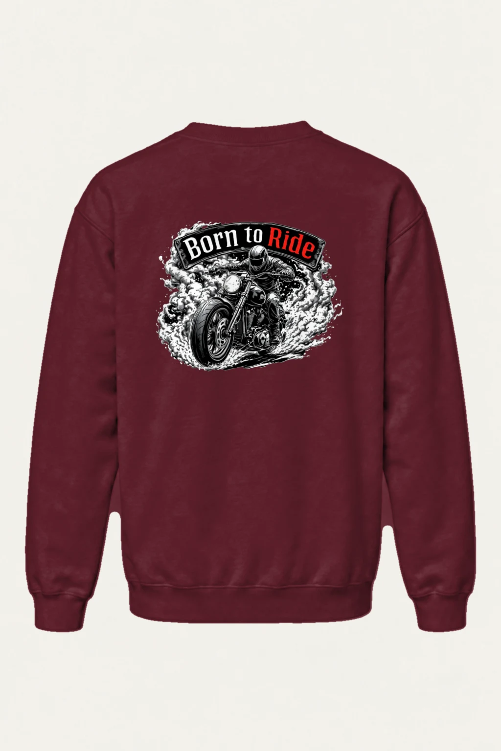 "Born To Ride" Heavy Blend Unisex Crewneck Sweatshirt | Gildan 18000