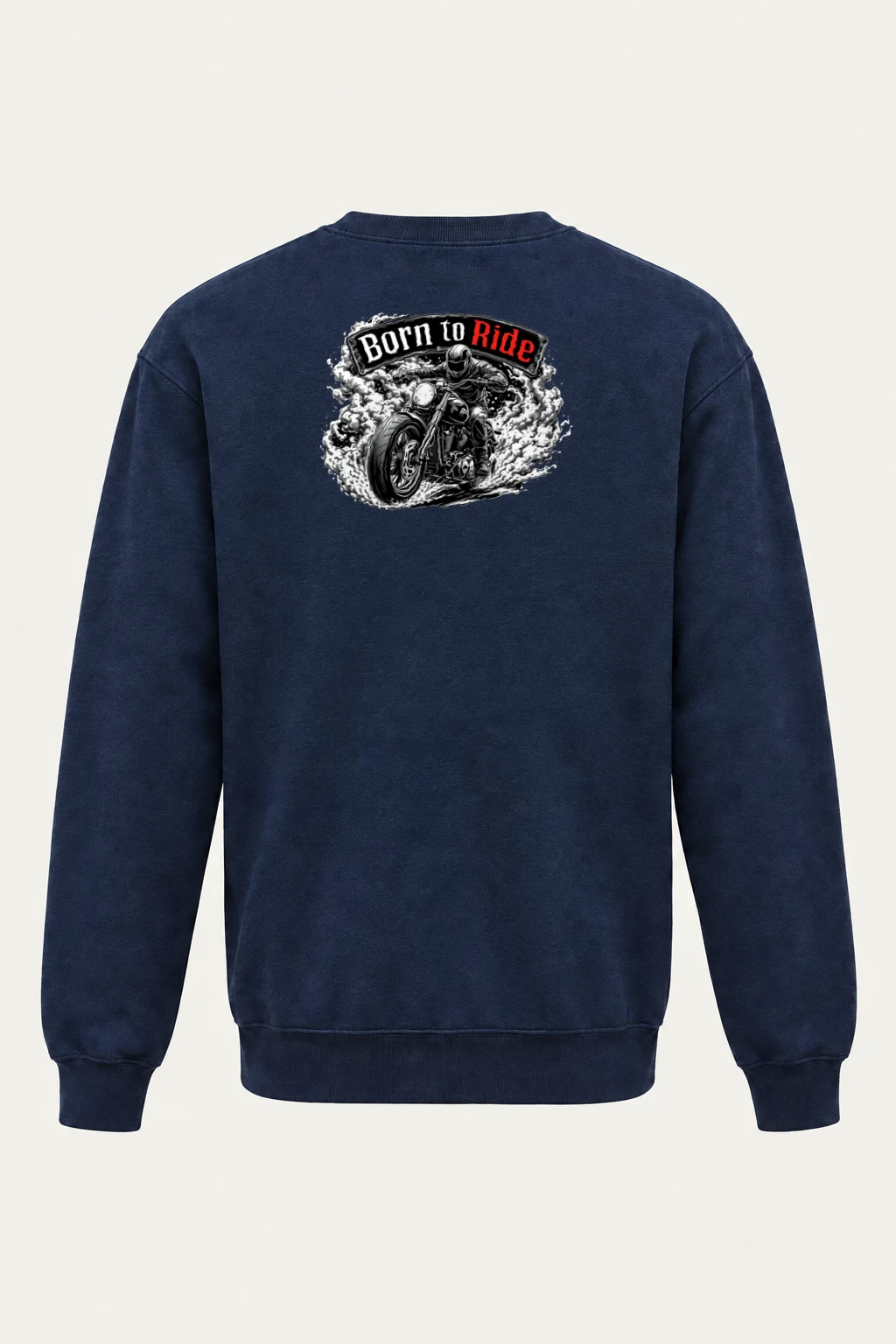 "Born To Ride" Heavy Blend Unisex Crewneck Sweatshirt | Gildan 18000