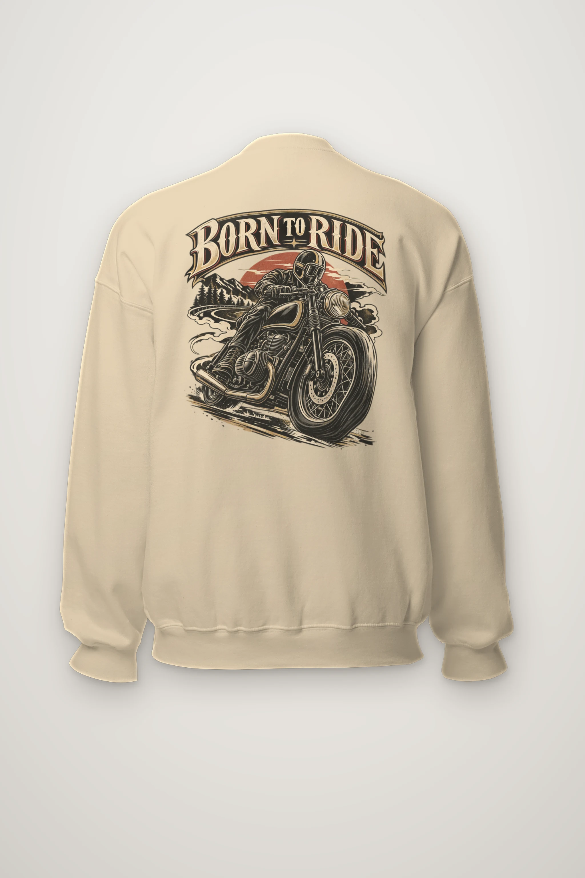 "Born To Ride" Heavy Blend Unisex Crewneck Sweatshirt
