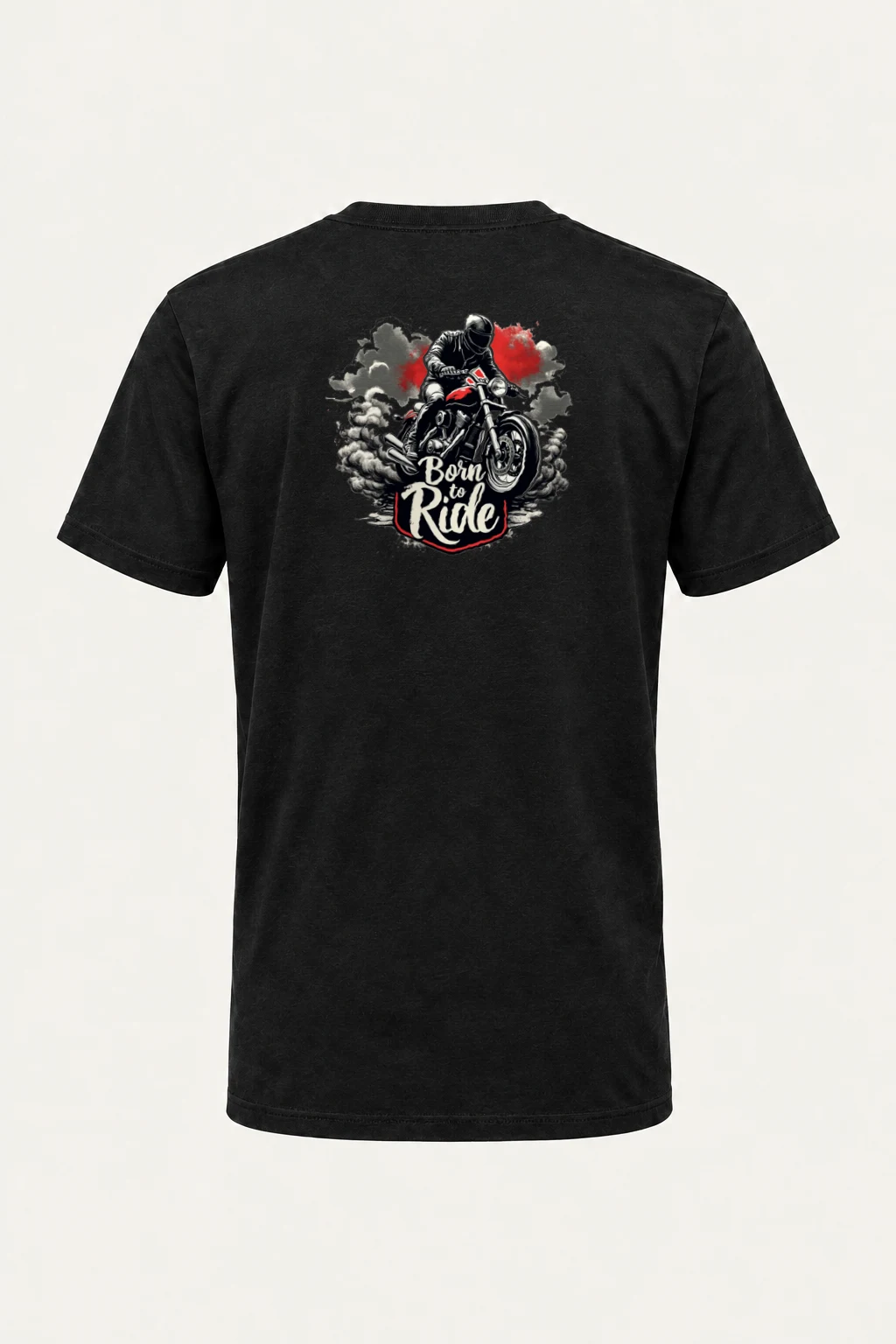 "Born To Ride" Heavyweight Unisex Crewneck T-shirt | Gildan 5000