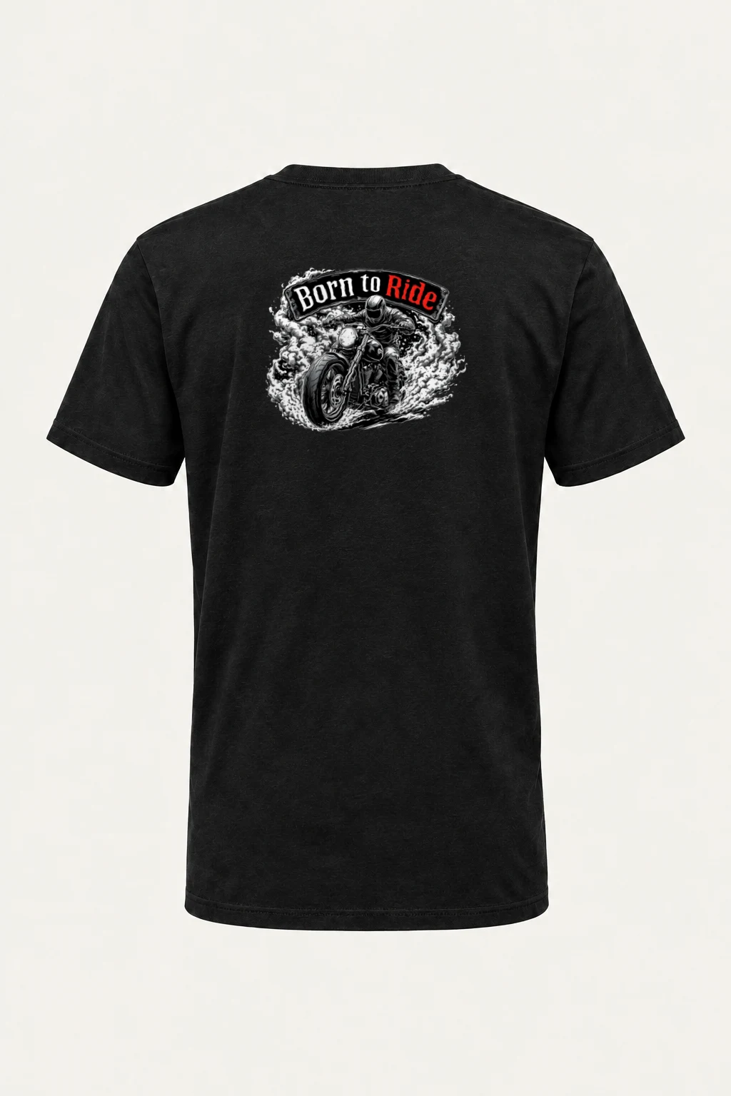 "Born To Ride" Heavyweight Unisex Crewneck T-shirt | Gildan 5000