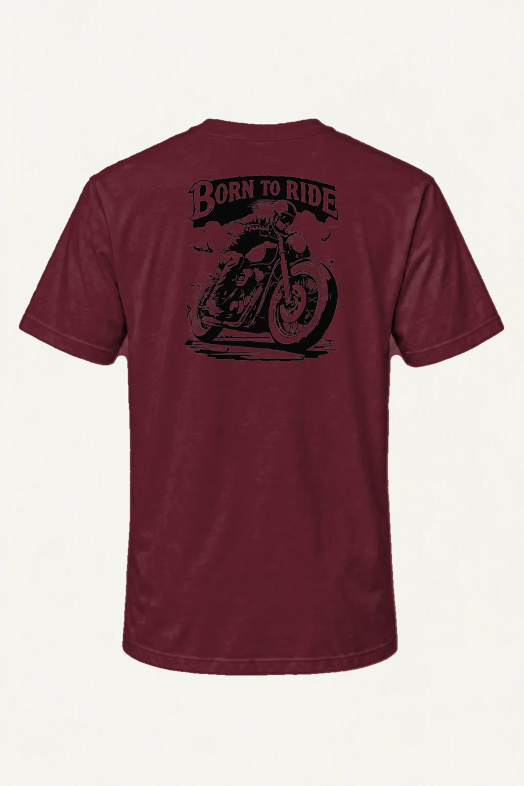 "Born To Ride" Heavyweight Unisex Crewneck T-shirt | Gildan 5000