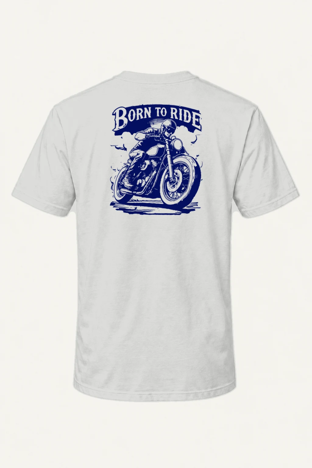"Born To Ride" Heavyweight Unisex Crewneck T-shirt | Gildan 5000