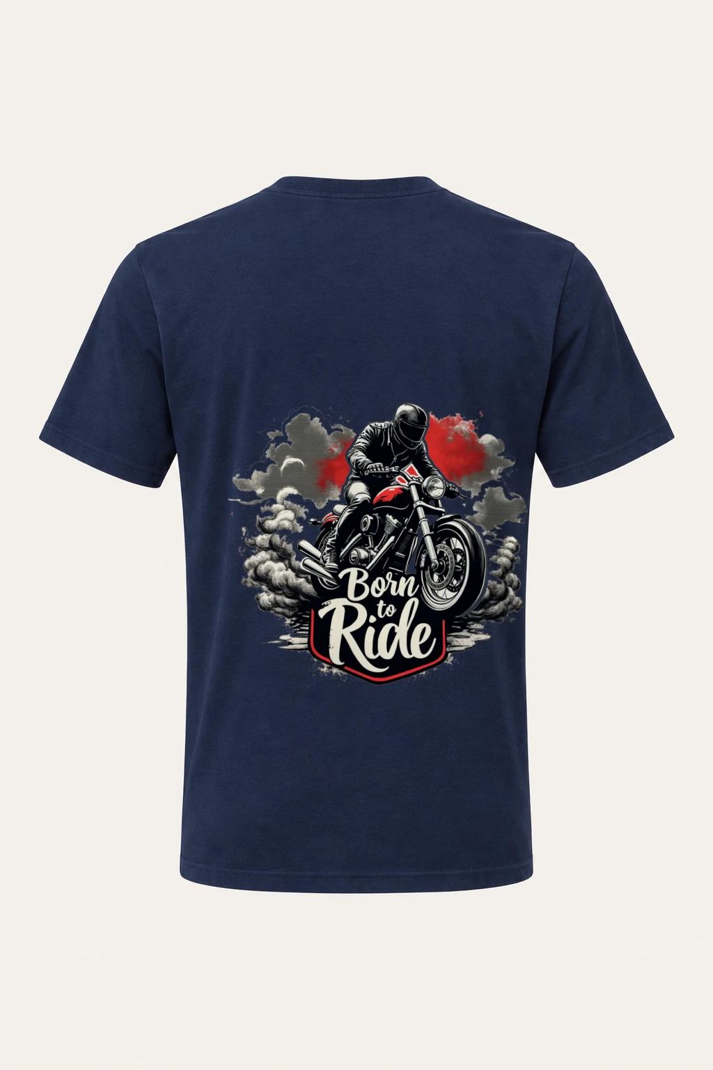 "Born To Ride" Heavyweight Unisex Crewneck T-shirt | Gildan 5000