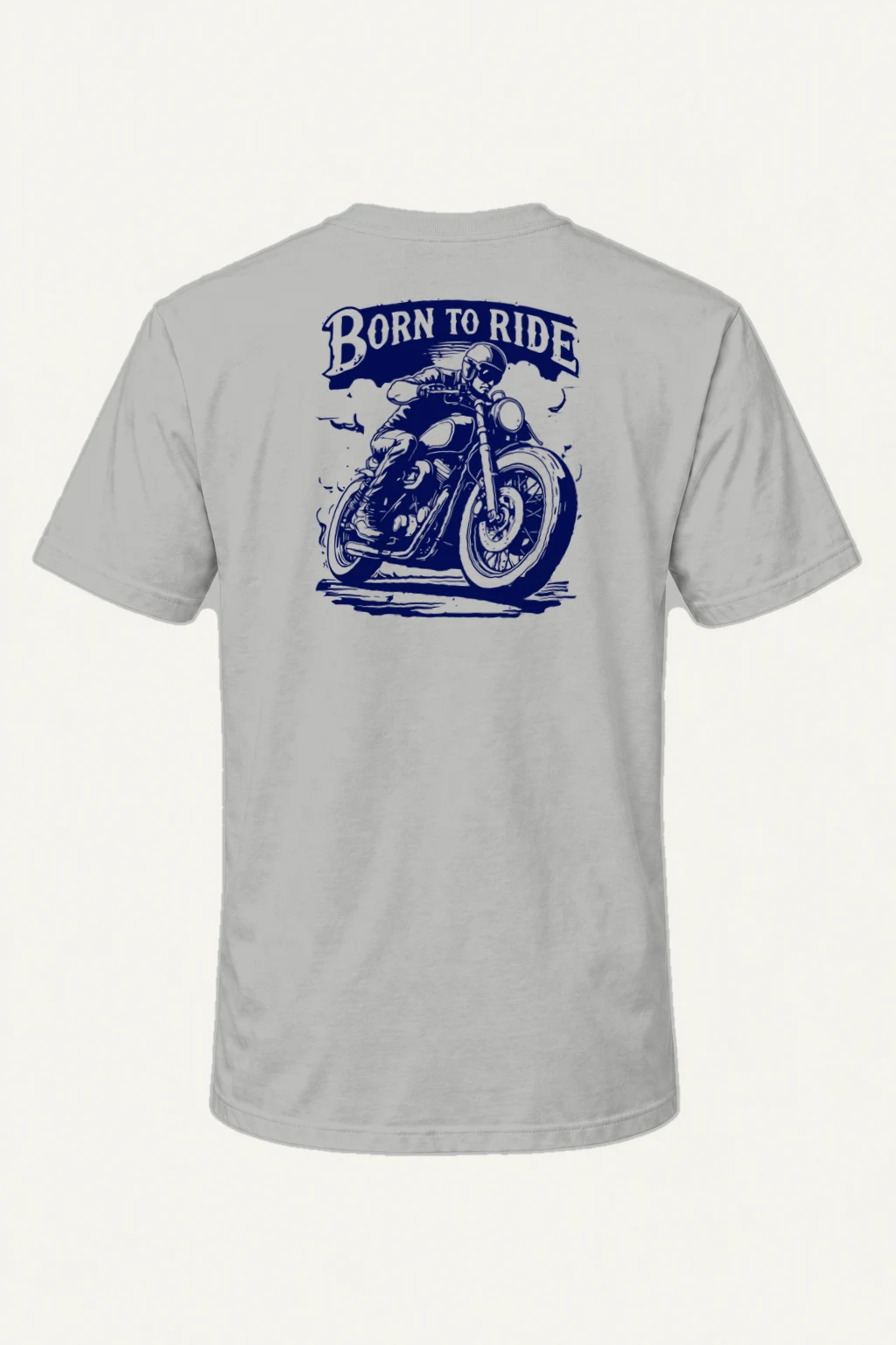 "Born To Ride" Heavyweight Unisex Crewneck T-shirt | Gildan 5000