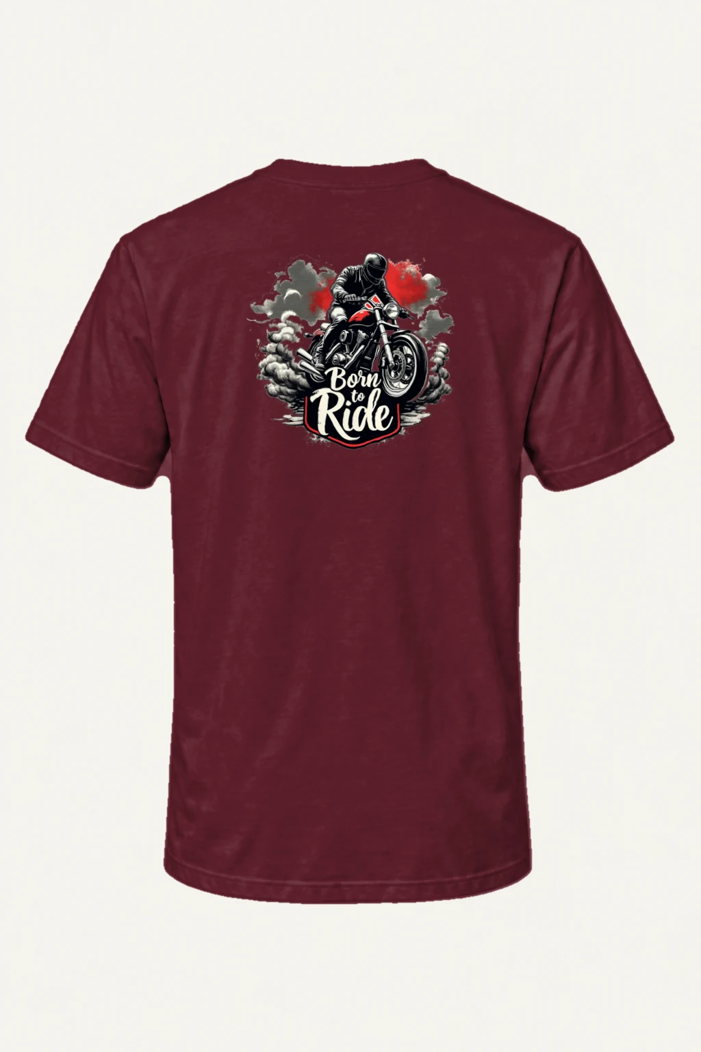 "Born To Ride" Heavyweight Unisex Crewneck T-shirt | Gildan 5000