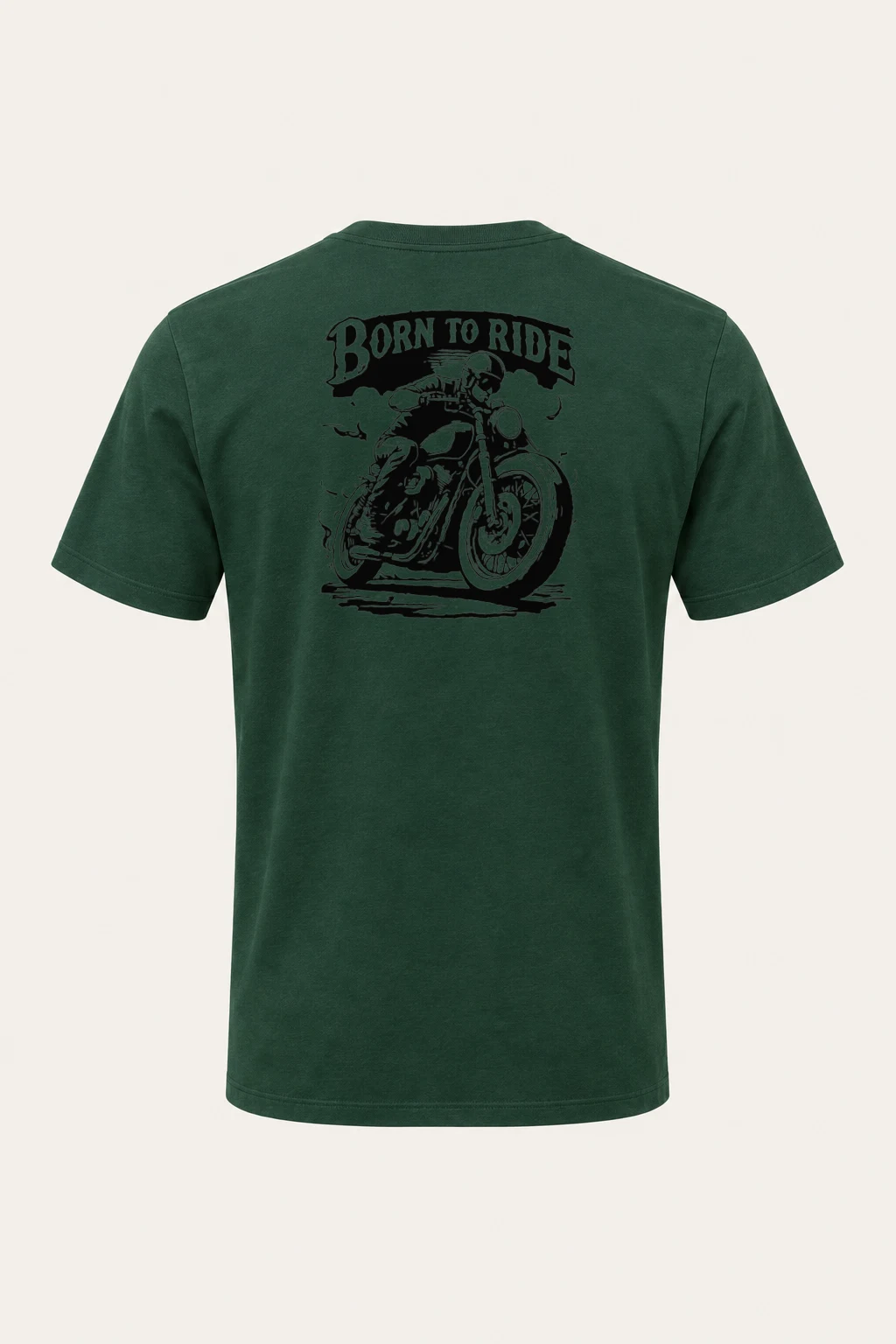 "Born To Ride" Heavyweight Unisex Crewneck T-shirt | Gildan 5000