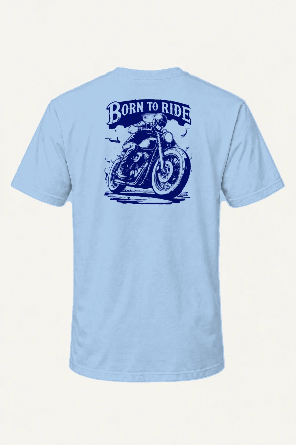 "Born To Ride" Heavyweight Unisex Crewneck T-shirt | Gildan 5000