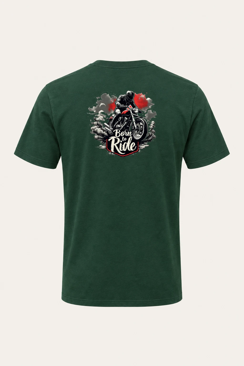 "Born To Ride" Heavyweight Unisex Crewneck T-shirt | Gildan 5000