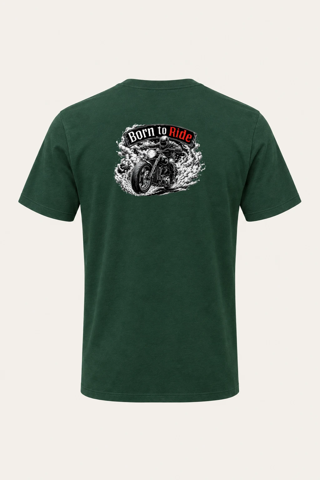 "Born To Ride" Heavyweight Unisex Crewneck T-shirt | Gildan 5000