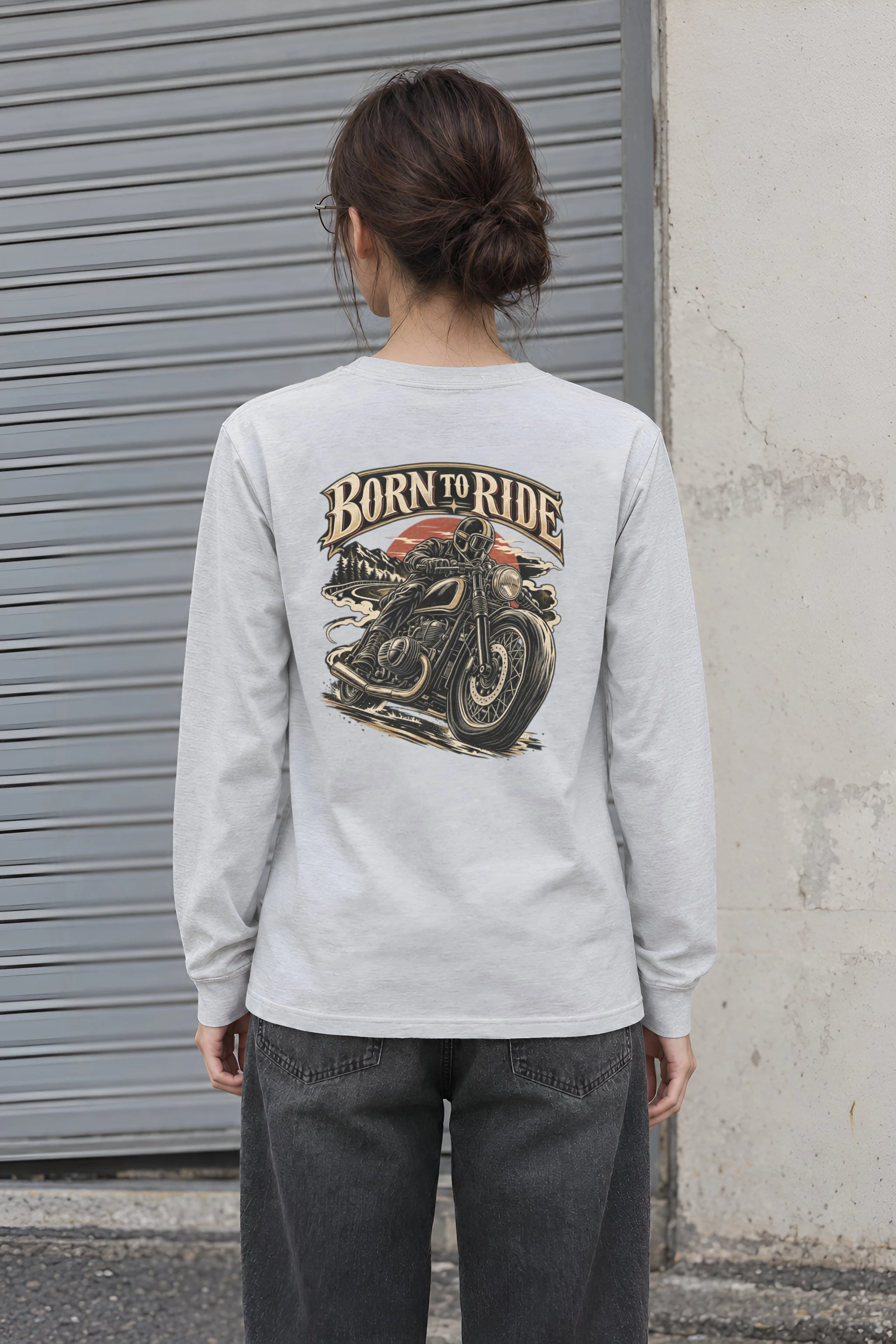 "Born To Ride" Unisex Longsleeve T-shirt