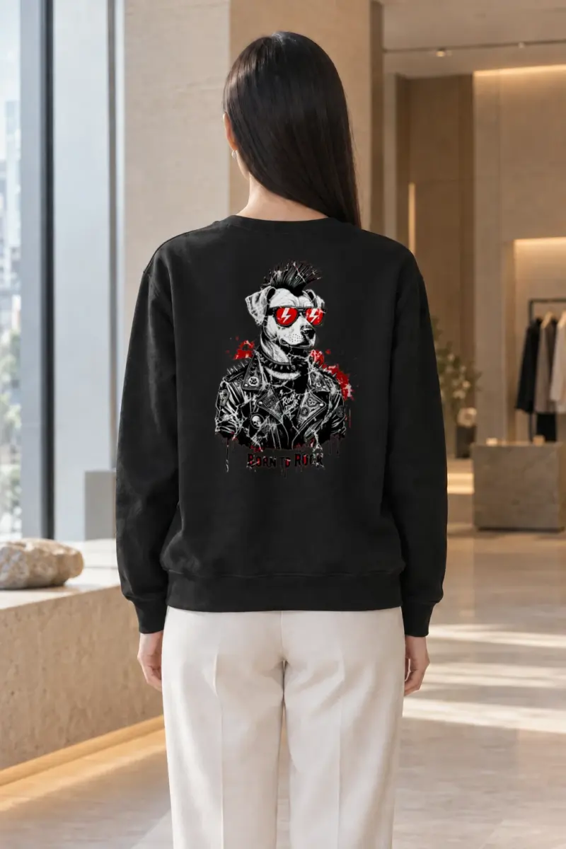 "Born To Rock" Heavy Blend Unisex Crewneck Sweatshirt