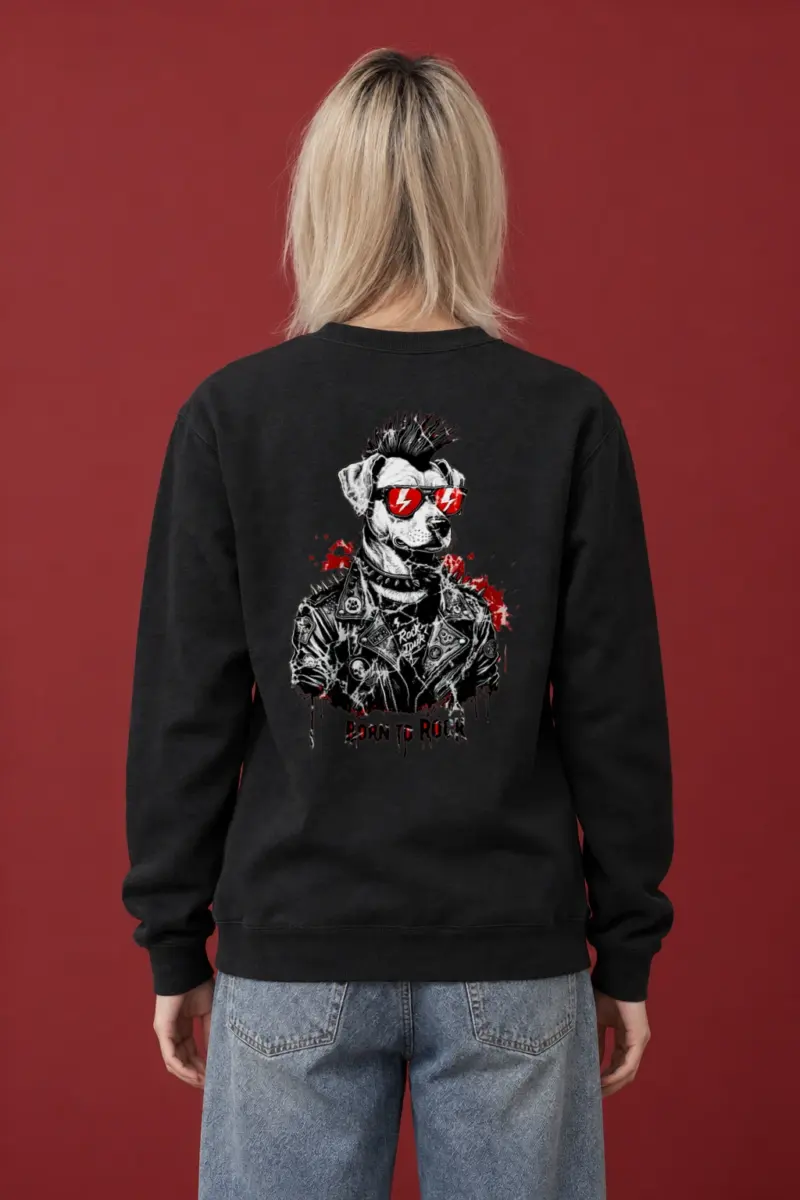 "Born To Rock" Heavy Blend Unisex Crewneck Sweatshirt