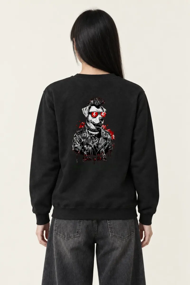 "Born To Rock" Heavy Blend Unisex Crewneck Sweatshirt