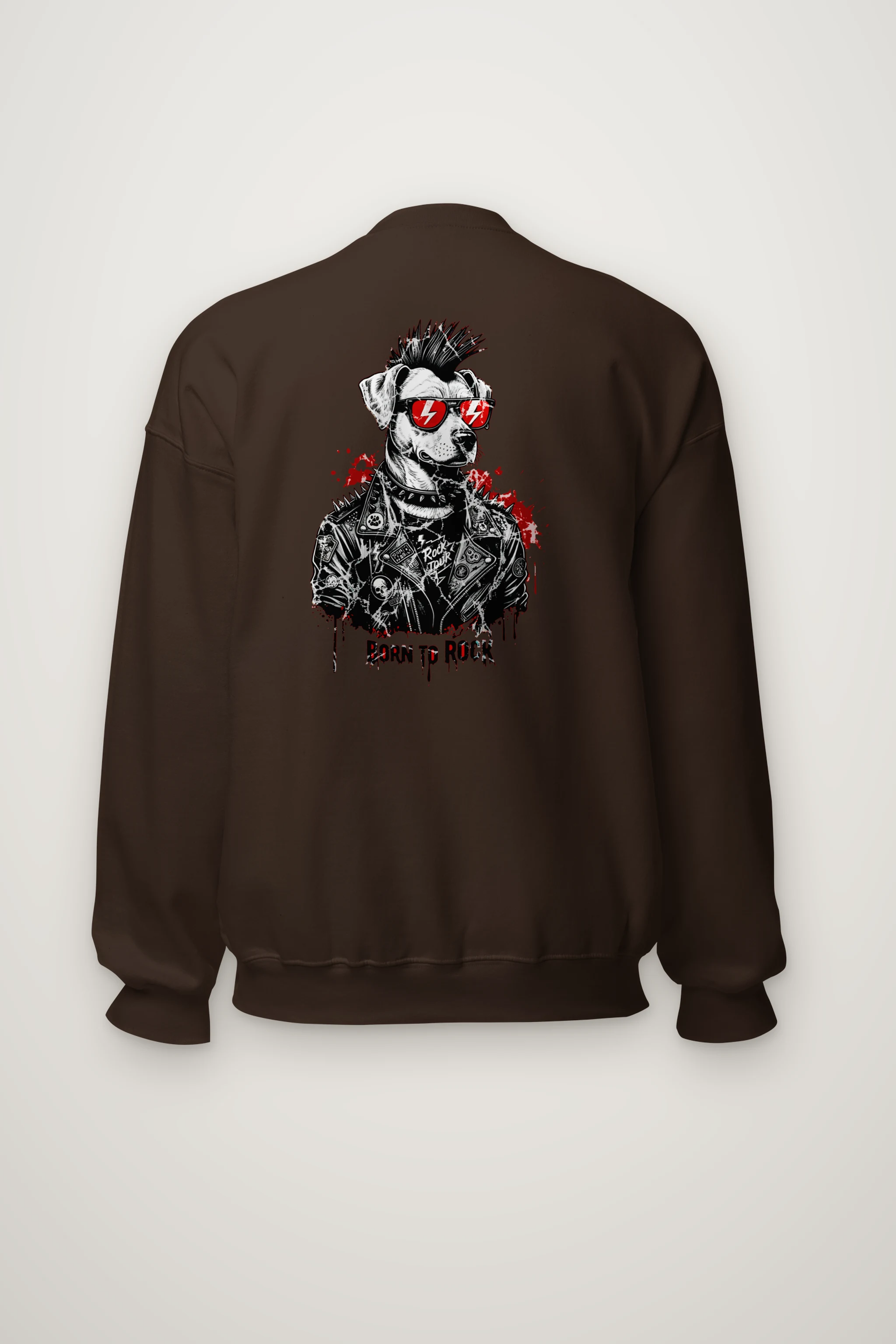 "Born To Rock" Heavy Blend Unisex Crewneck Sweatshirt