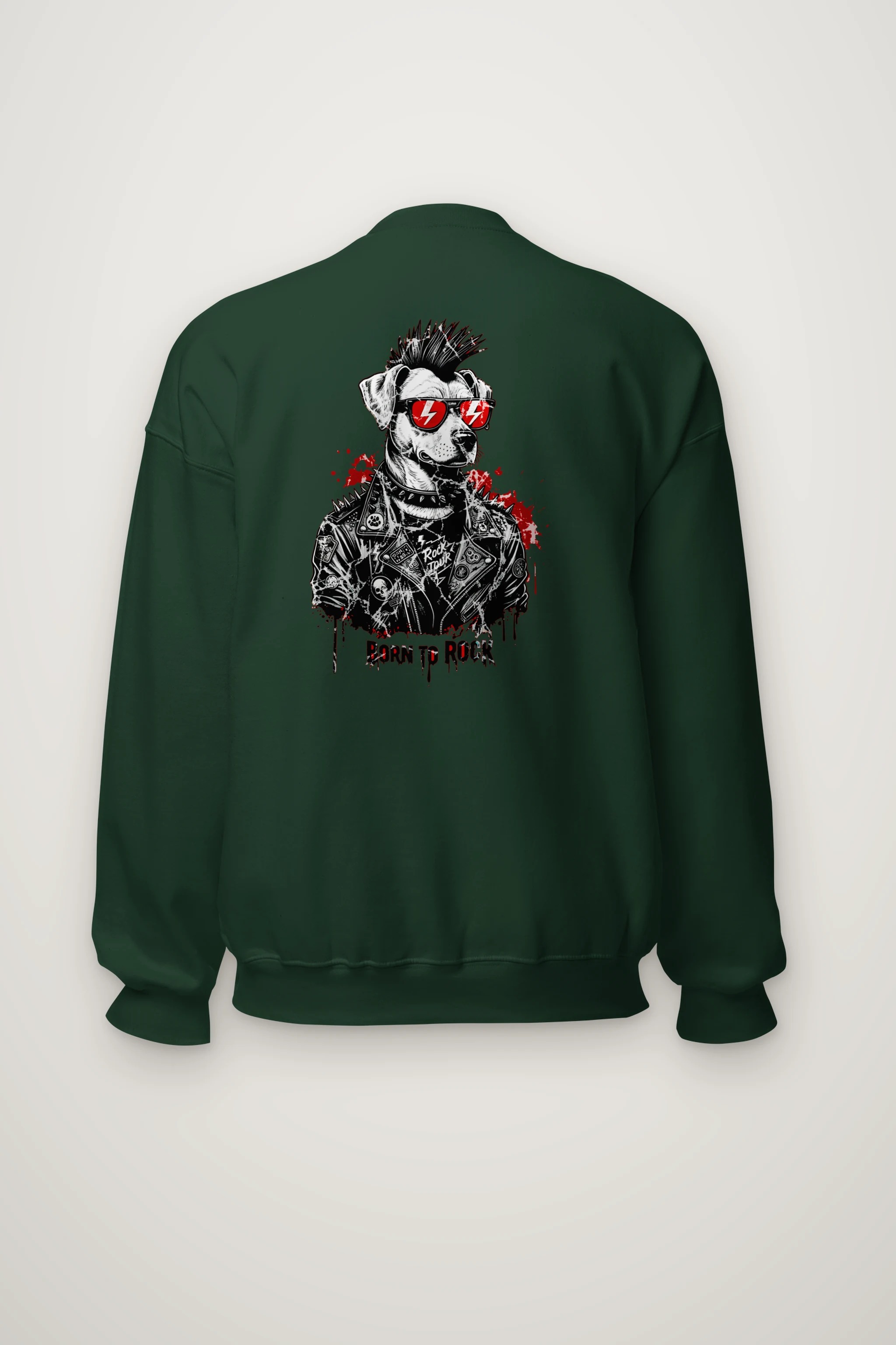 "Born To Rock" Heavy Blend Unisex Crewneck Sweatshirt