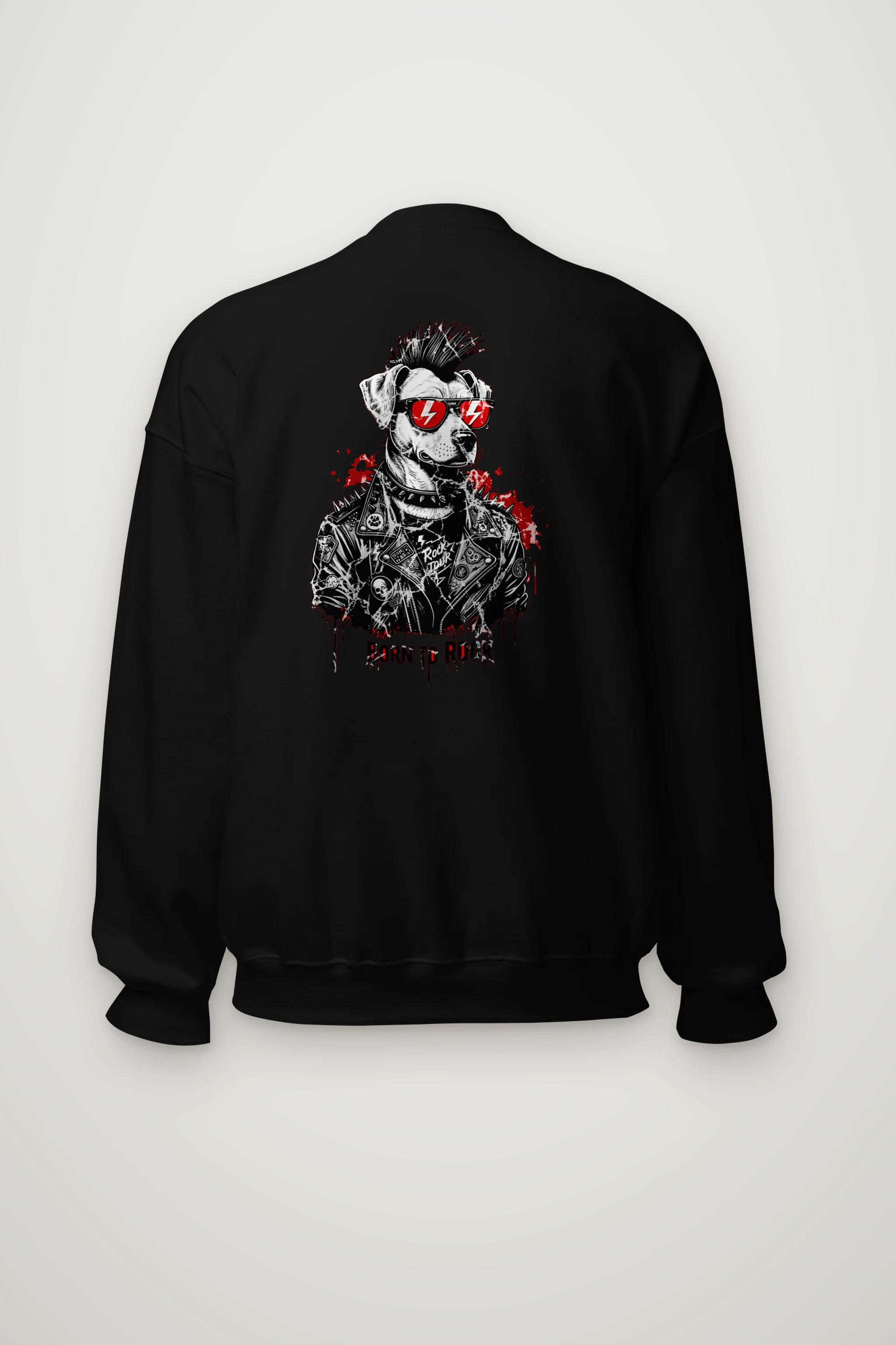 "Born To Rock" Heavy Blend Unisex Crewneck Sweatshirt