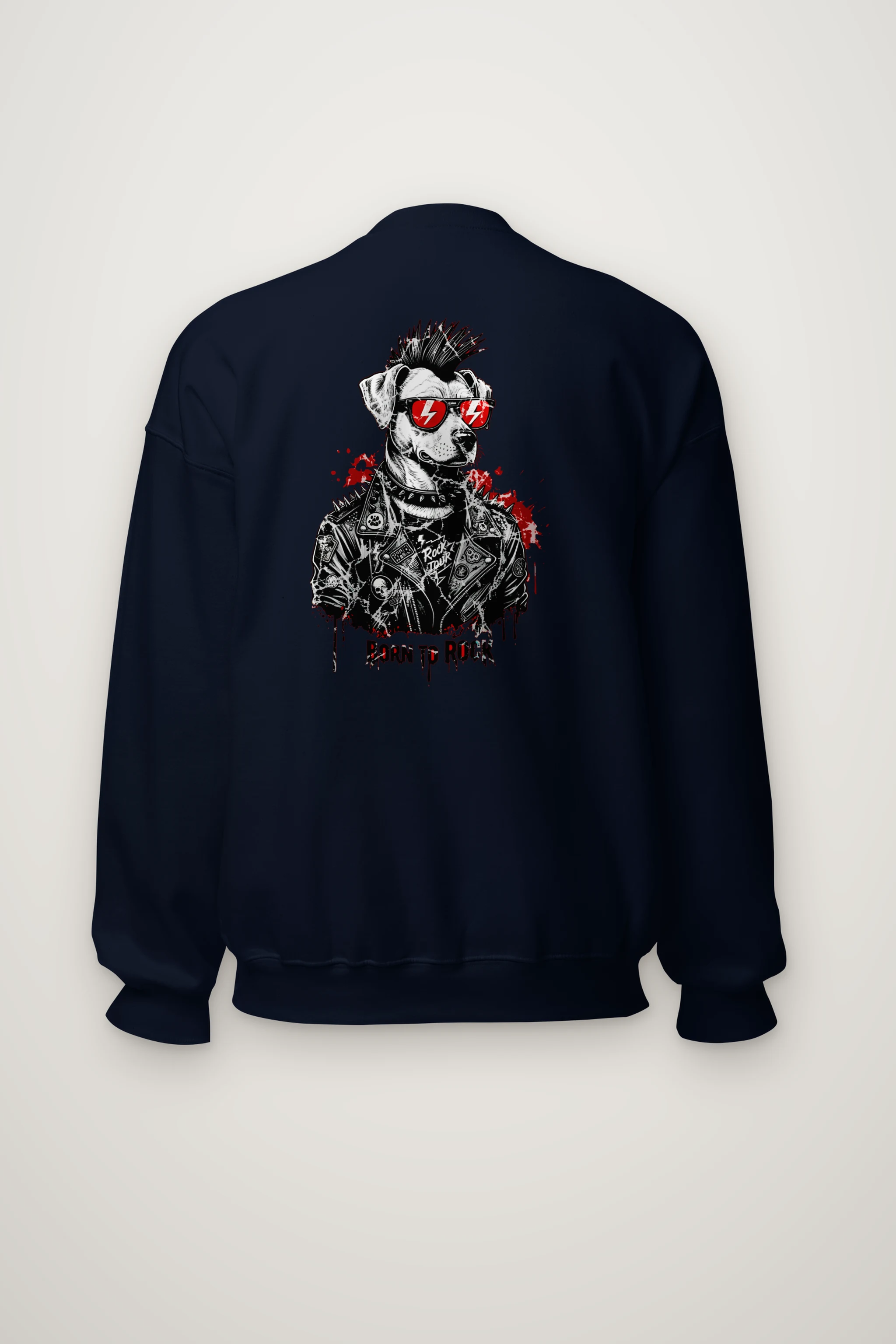 "Born To Rock" Heavy Blend Unisex Crewneck Sweatshirt