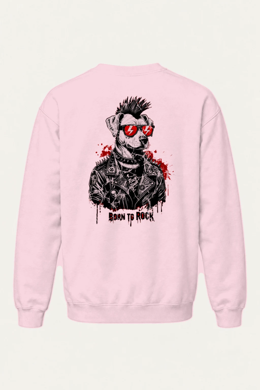 "Born To Rock" Heavy Blend Unisex Crewneck Sweatshirt | Gildan 18000