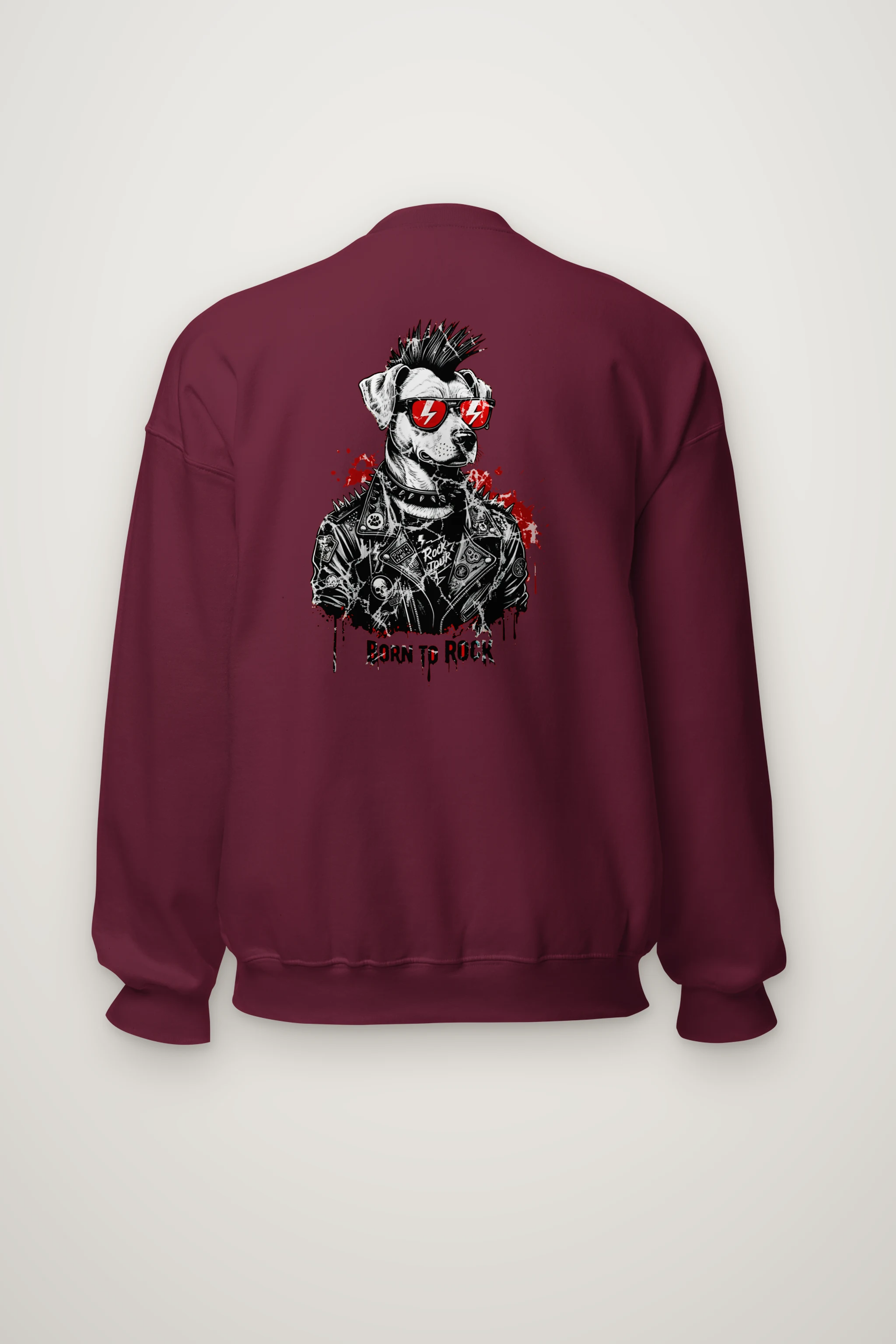 "Born To Rock" Heavy Blend Unisex Crewneck Sweatshirt