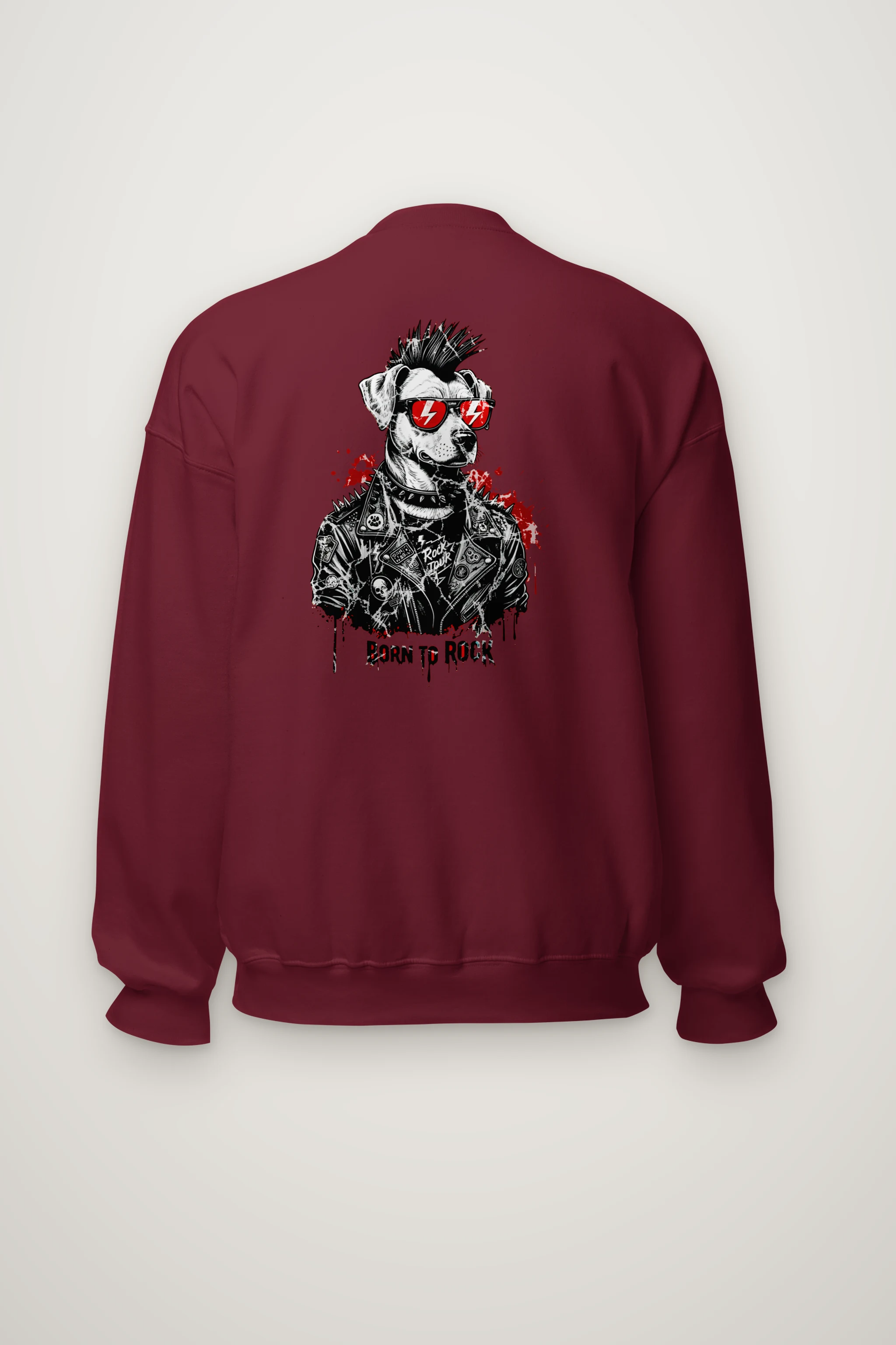 "Born To Rock" Heavy Blend Unisex Crewneck Sweatshirt