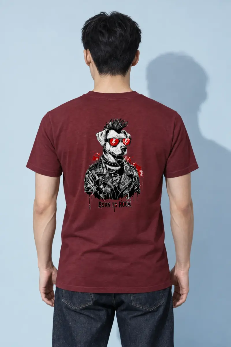 "Born To Rock" Heavyweight Unisex Crewneck T-shirt