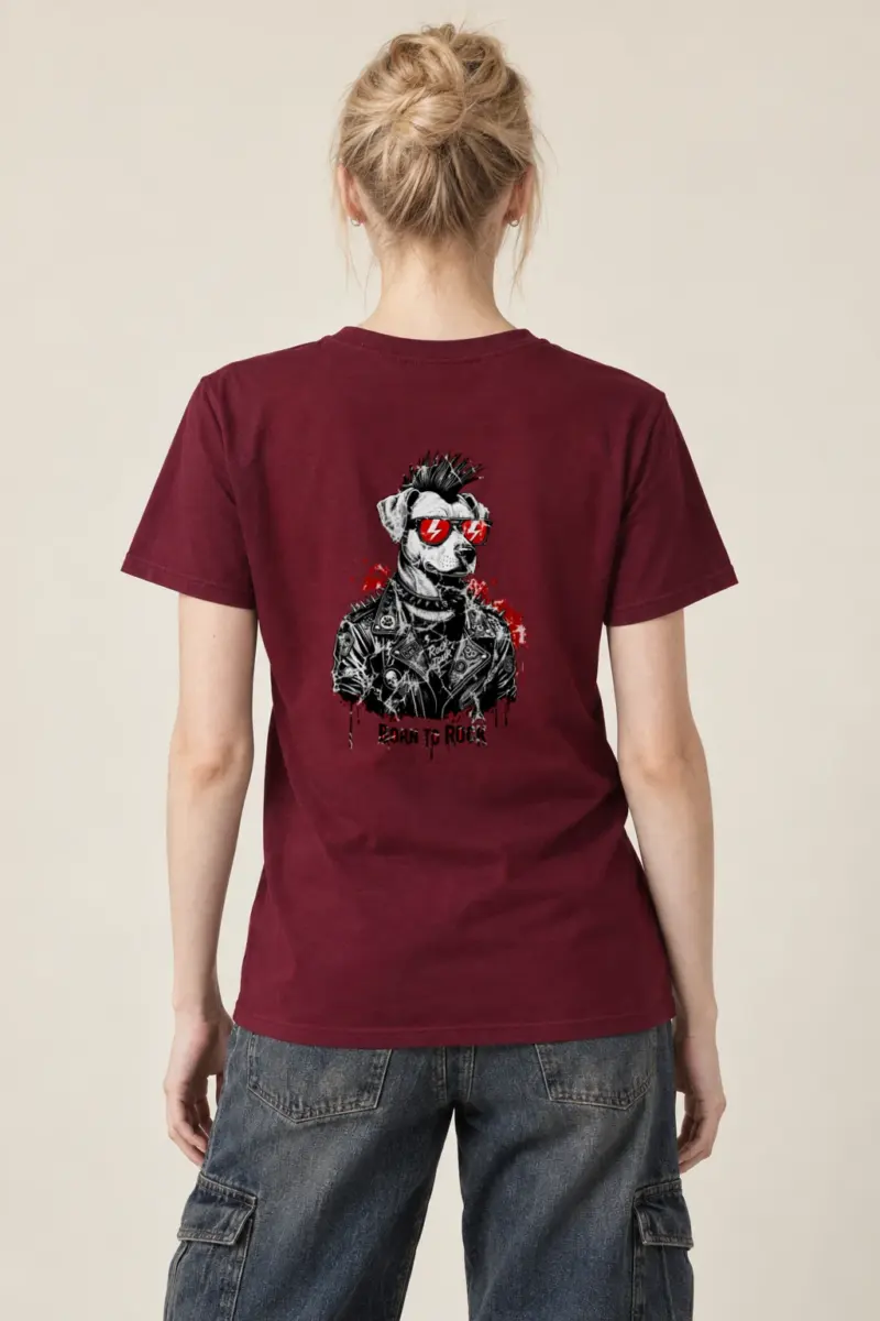 "Born To Rock" Heavyweight Unisex Crewneck T-shirt